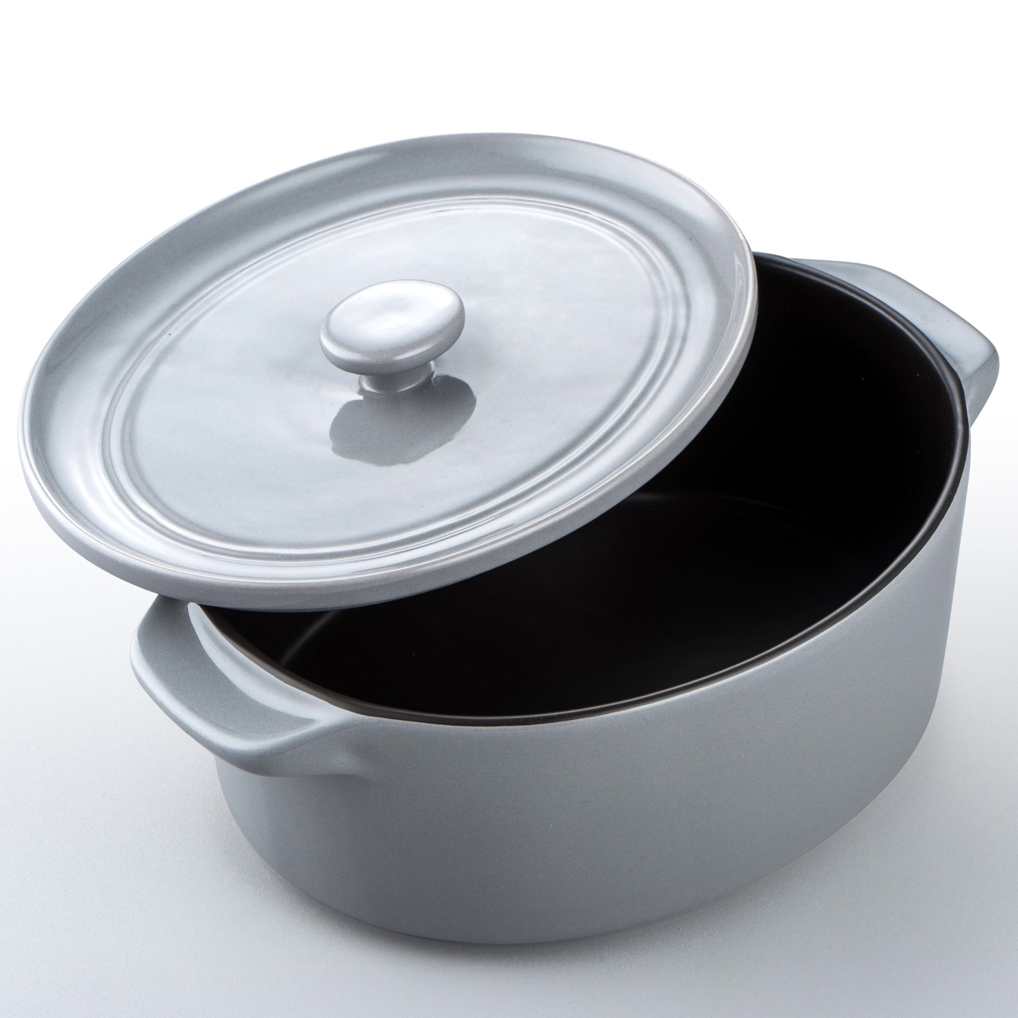 Vancasso Round Dutch Oven with Lid, 54 OZ Casserole Dish With Lid, Stoneware Nonstick Cookware for Baking, Roasting, Induction & Oven Safe