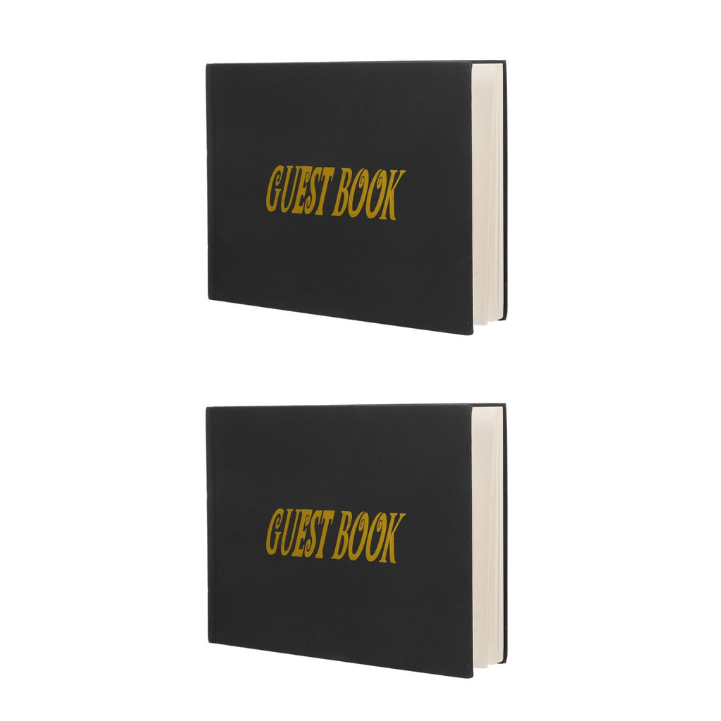 Masteelf 2pcs Wedding Memory Book Guest Book For Memorial Service Graduation Signature Book Guest Signing Book Memorial Service Guest Book