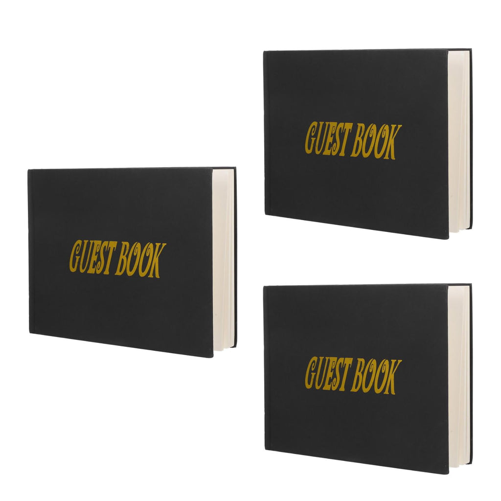 Masteelf 3pcs Signature Board Guest Book Funeral Guest Book Funeral Sign In Book For Guest Signature Board Guest Book Birthday Guest Book For Party