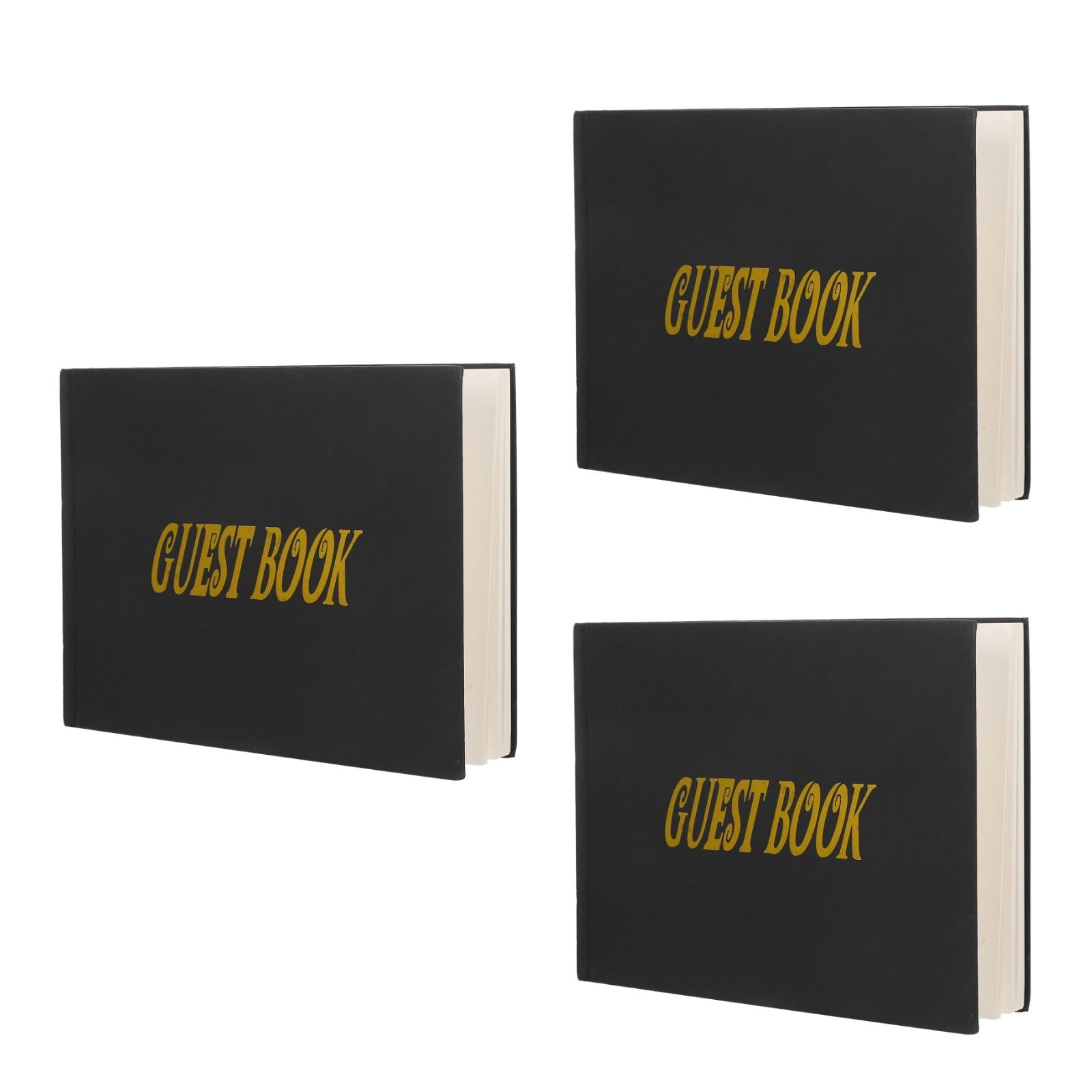 Masteelf 3pcs Signature Board Guest Book Funeral Guest Book Funeral Sign In Book For Guest Signature Board Guest Book Birthday Guest Book For Party