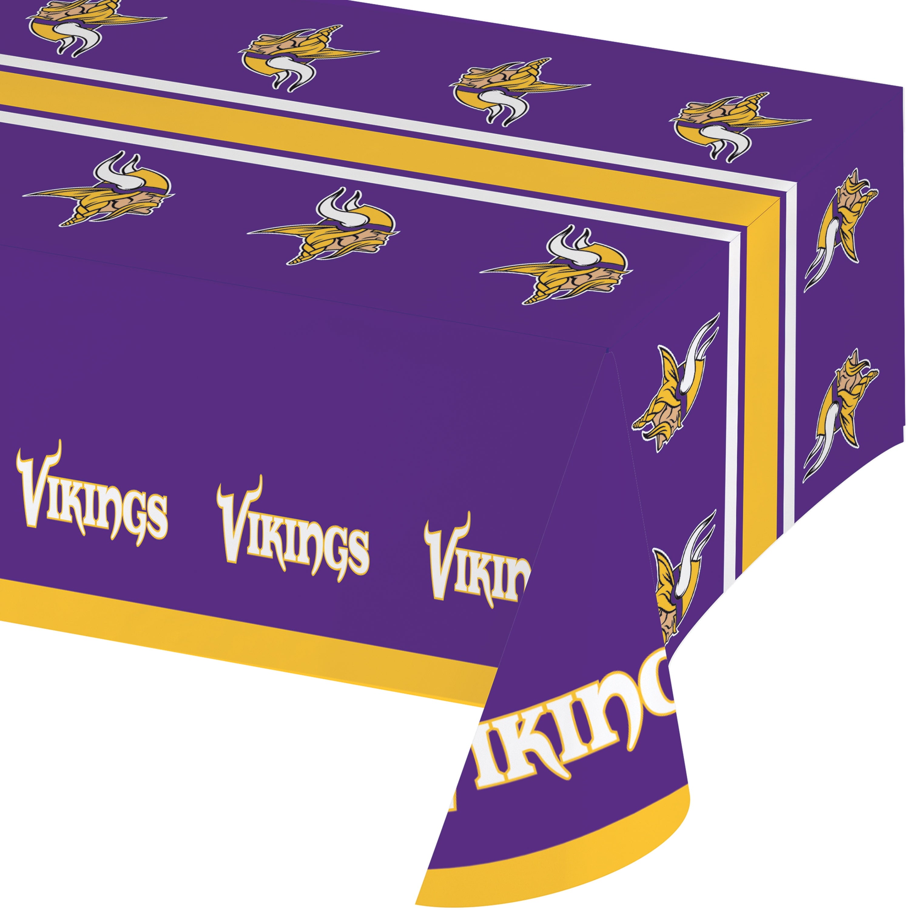 Minnesota Vikings Plastic Tablecloths, 3 Count