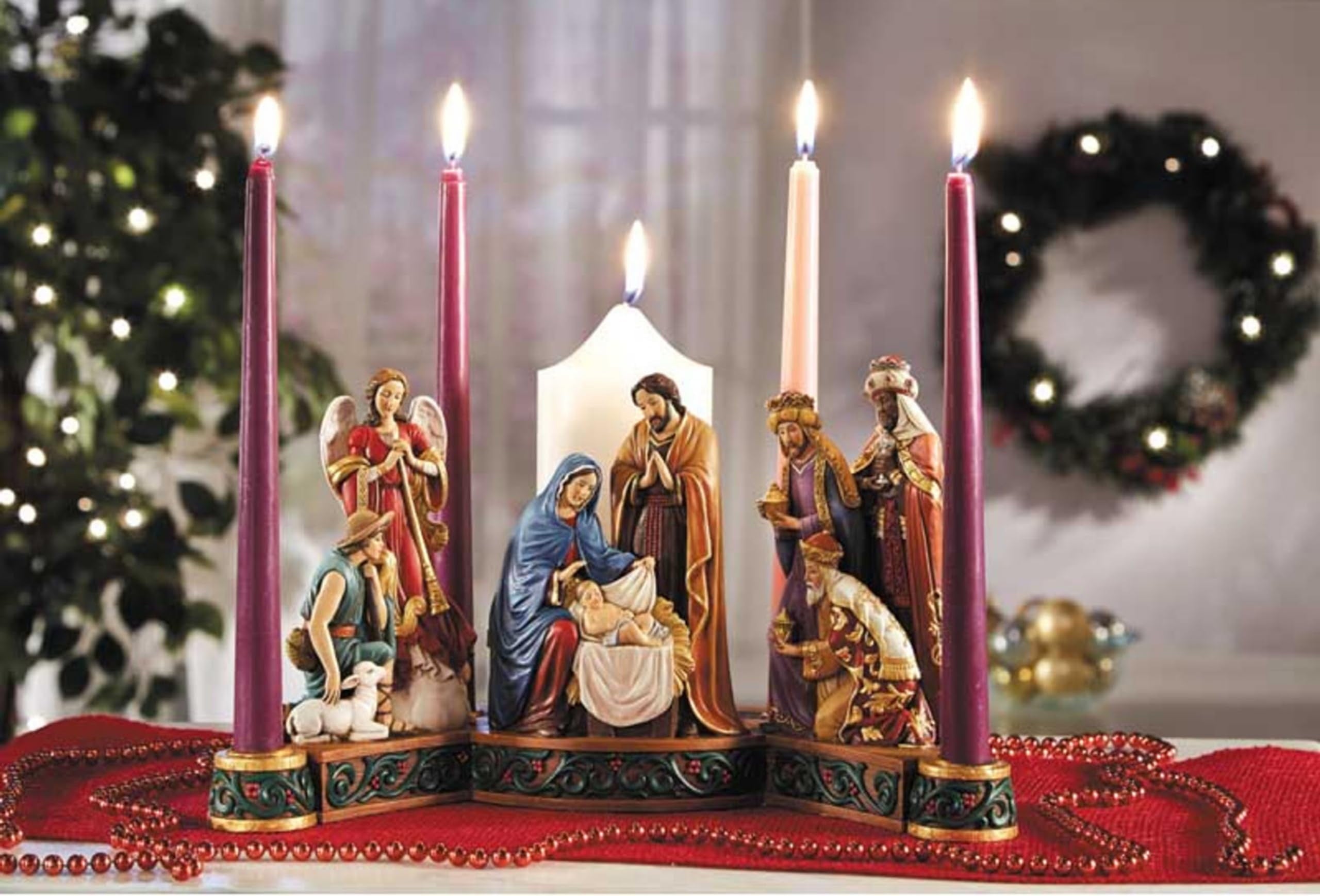 Creative Brands Nativity Advent 3.5 in Candle Holder