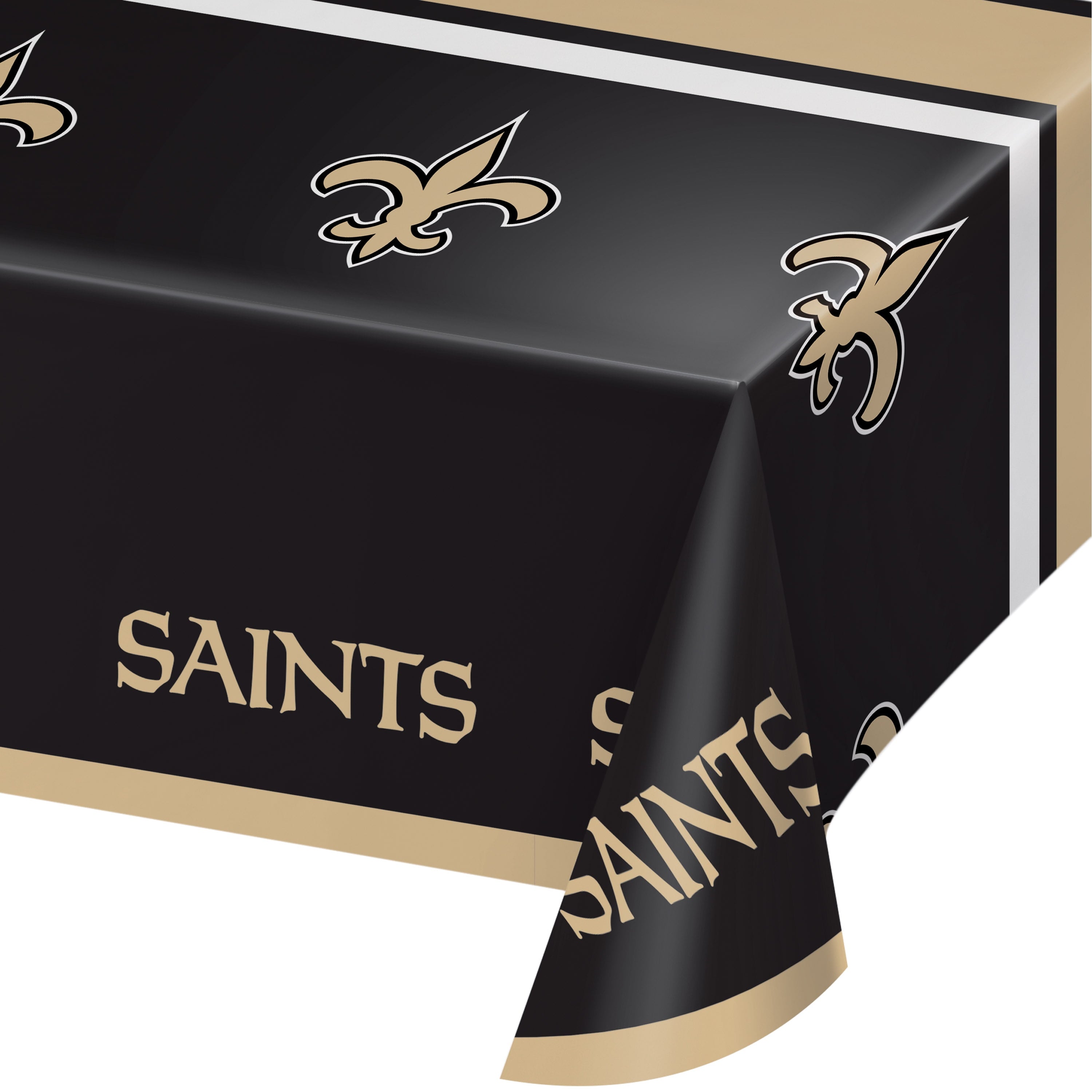 New Orleans Saints Plastic Tablecloths, 3 Count