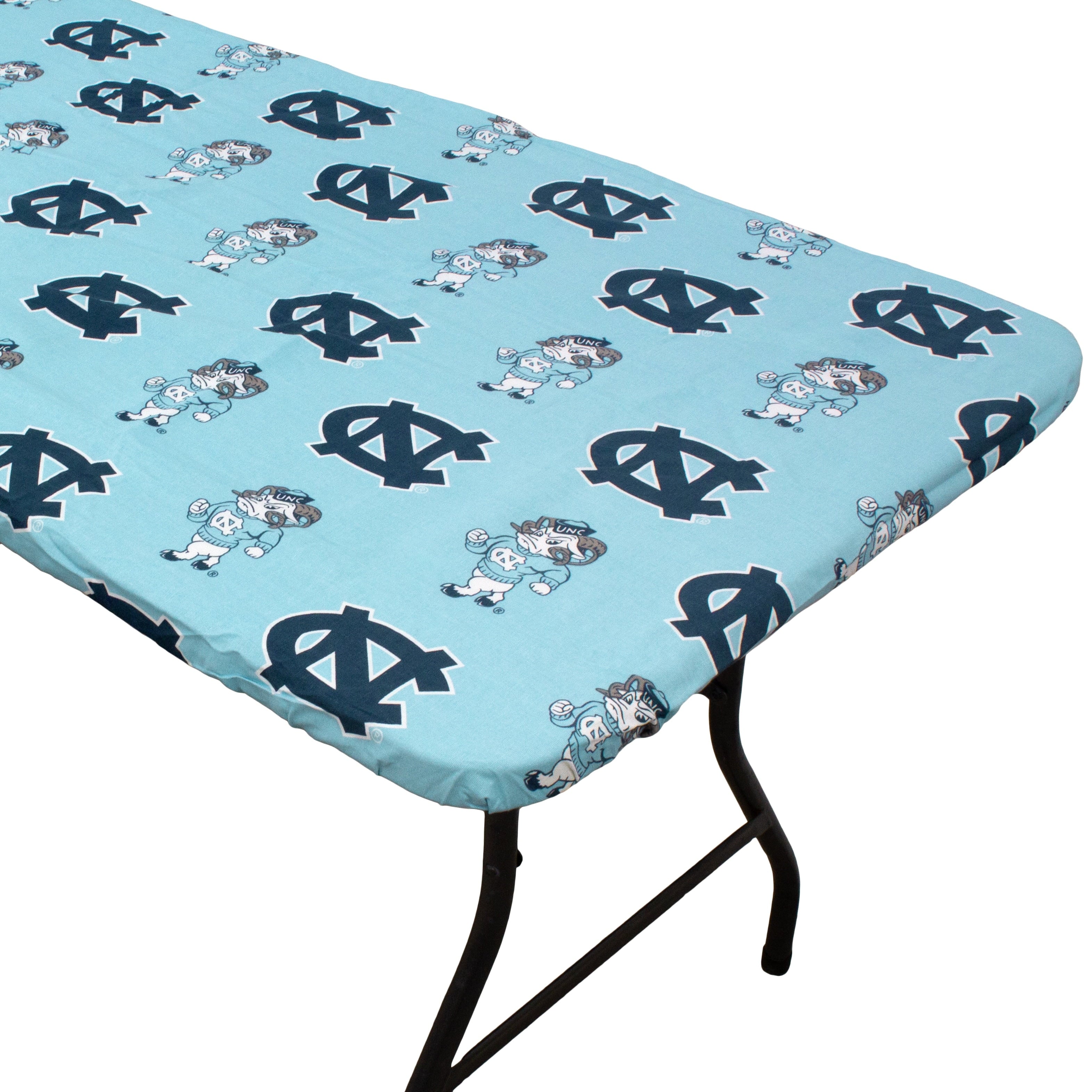 Clemson Tigers Tailgate Fitted Tablecloth, 72" x 30", 6 ft table - 72" x 30", 6 ft table