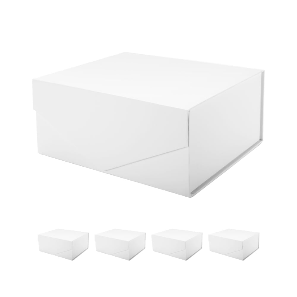 PKGSMART Extra Large Gift Box for Mother's Day, 16.3x14.2x5 inches, Red Magnetic Gift Box for Present