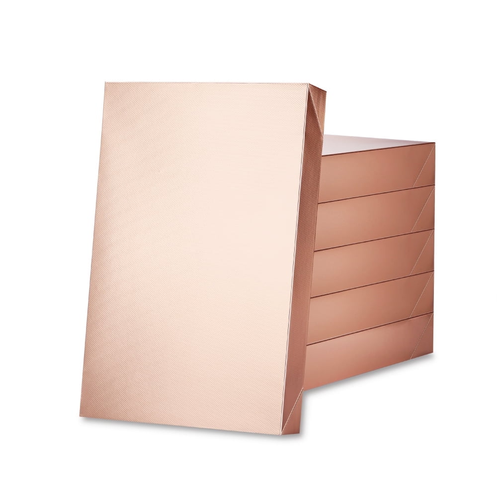 PKGSMART 12 Gift Boxes with Lids, 14.5x9.5x2 inches, Black Shirt Boxes for Wrapping