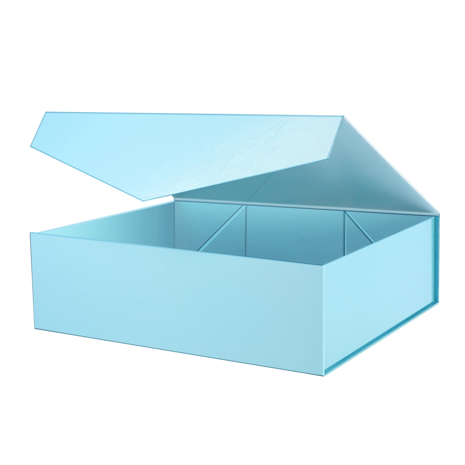 PKGSMART Extra Large Gift Box for Mother's Day, 16.3x14.2x5 inches, Red Magnetic Gift Box for Present