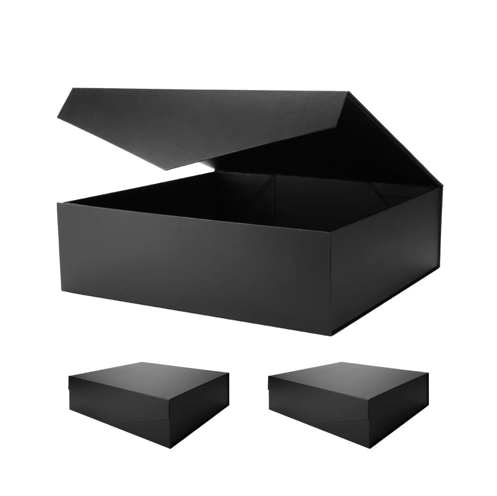 PKGSMART Extra Large Gift Box for Mother's Day, 16.3x14.2x5 inches, Red Magnetic Gift Box for Present