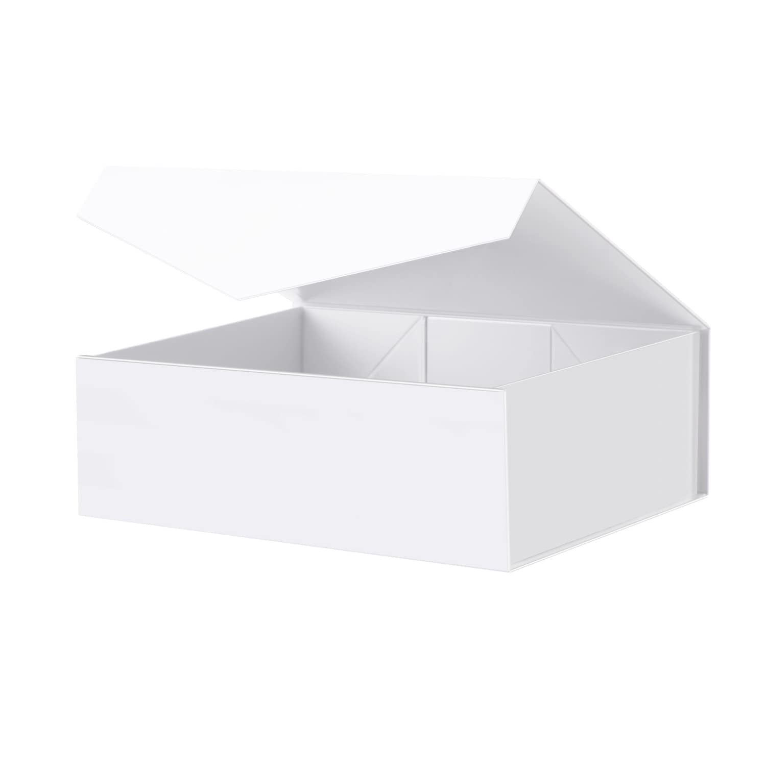 PKGSMART Extra Large Gift Box for Mother's Day, 16.3x14.2x5 inches, Red Magnetic Gift Box for Present