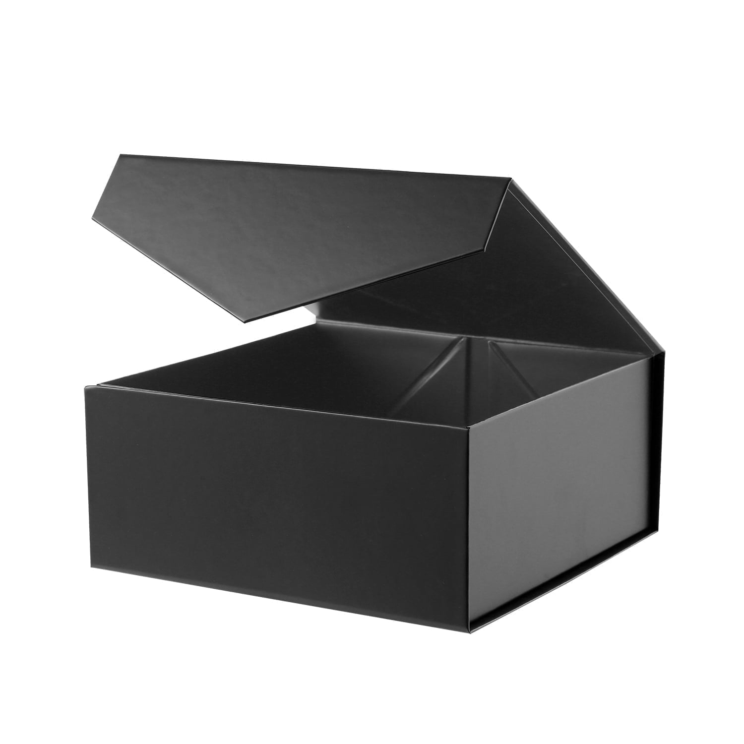 PKGSMART 5 Large Black Gift Boxes, Magnetic Gift Boxes with Lids for Wedding, 13.5x9x4.1 inches