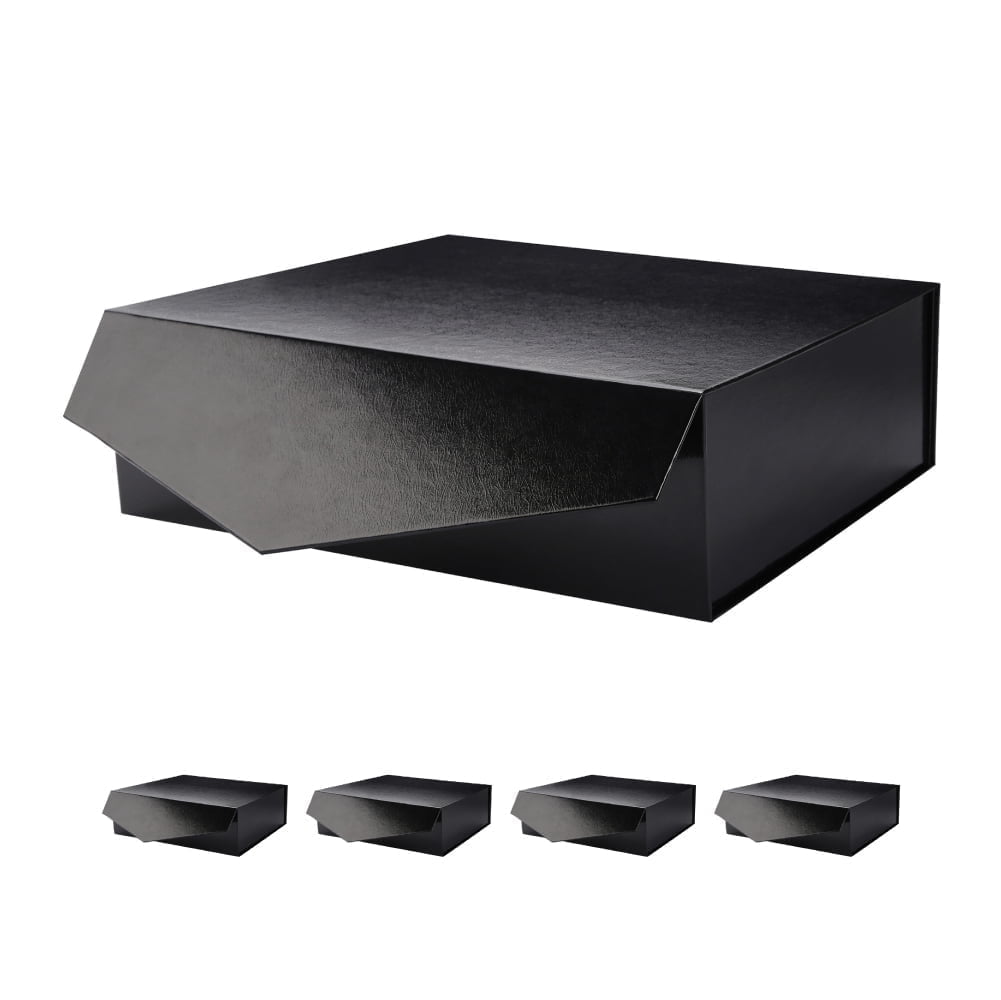 PKGSMART Extra Large Gift Box for Mother's Day, 16.3x14.2x5 inches, Red Magnetic Gift Box for Present