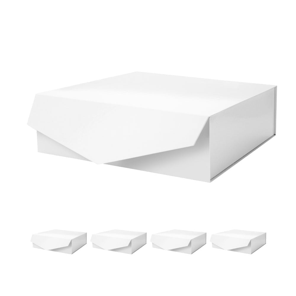 PKGSMART Extra Large Gift Box for Mother's Day, 16.3x14.2x5 inches, Red Magnetic Gift Box for Present