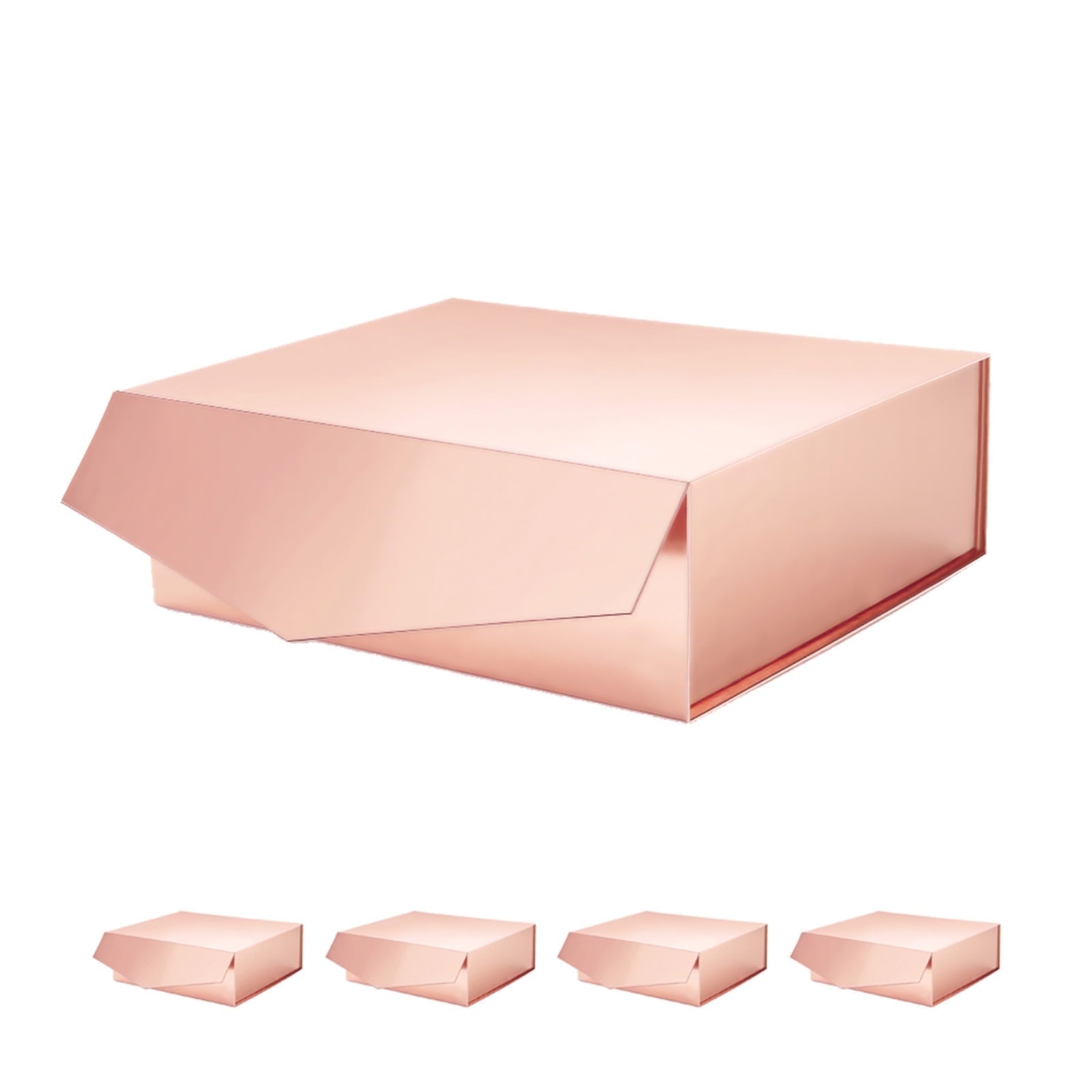 PKGSMART Extra Large Gift Box for Mother's Day, 16.3x14.2x5 inches, Red Magnetic Gift Box for Present