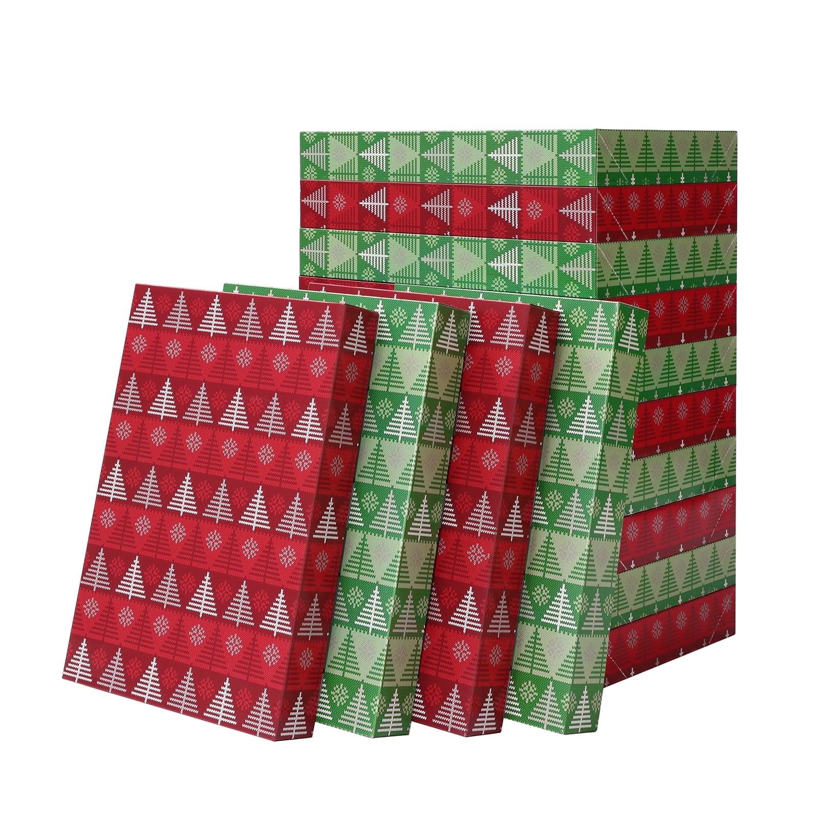 PKGSMART 12 Gift Boxes with Lids, 14.5x9.5x2 inches, Black Shirt Boxes for Wrapping