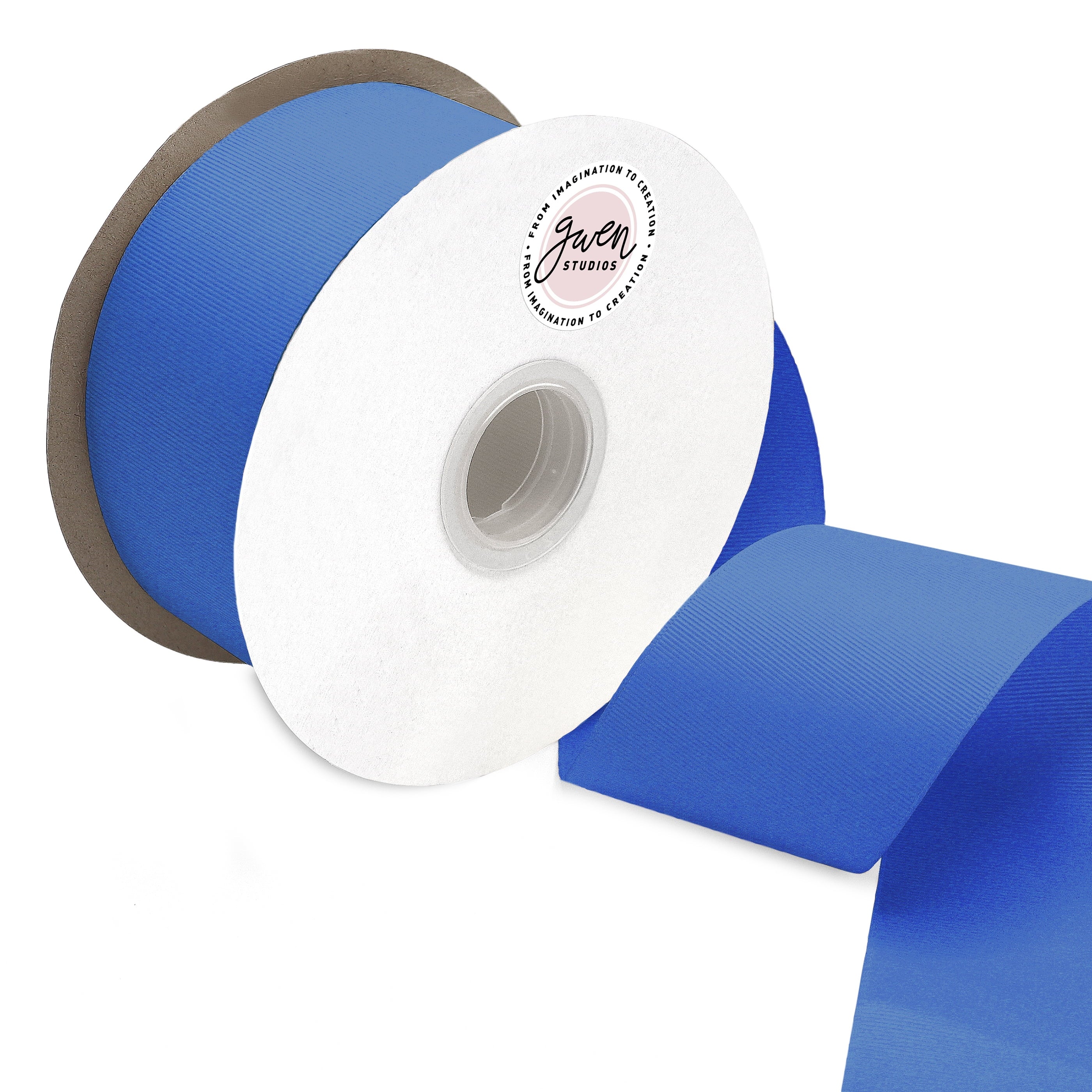 Polyester Royal Blue Grosgrain Ribbon, 150' x 2.5" by Gwen Studios