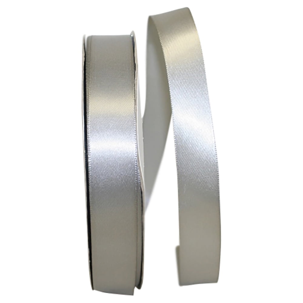 Reliant Ribbon Single Face Satin All Occasion Tan Polyester Ribbon, 3600" x 0.62"