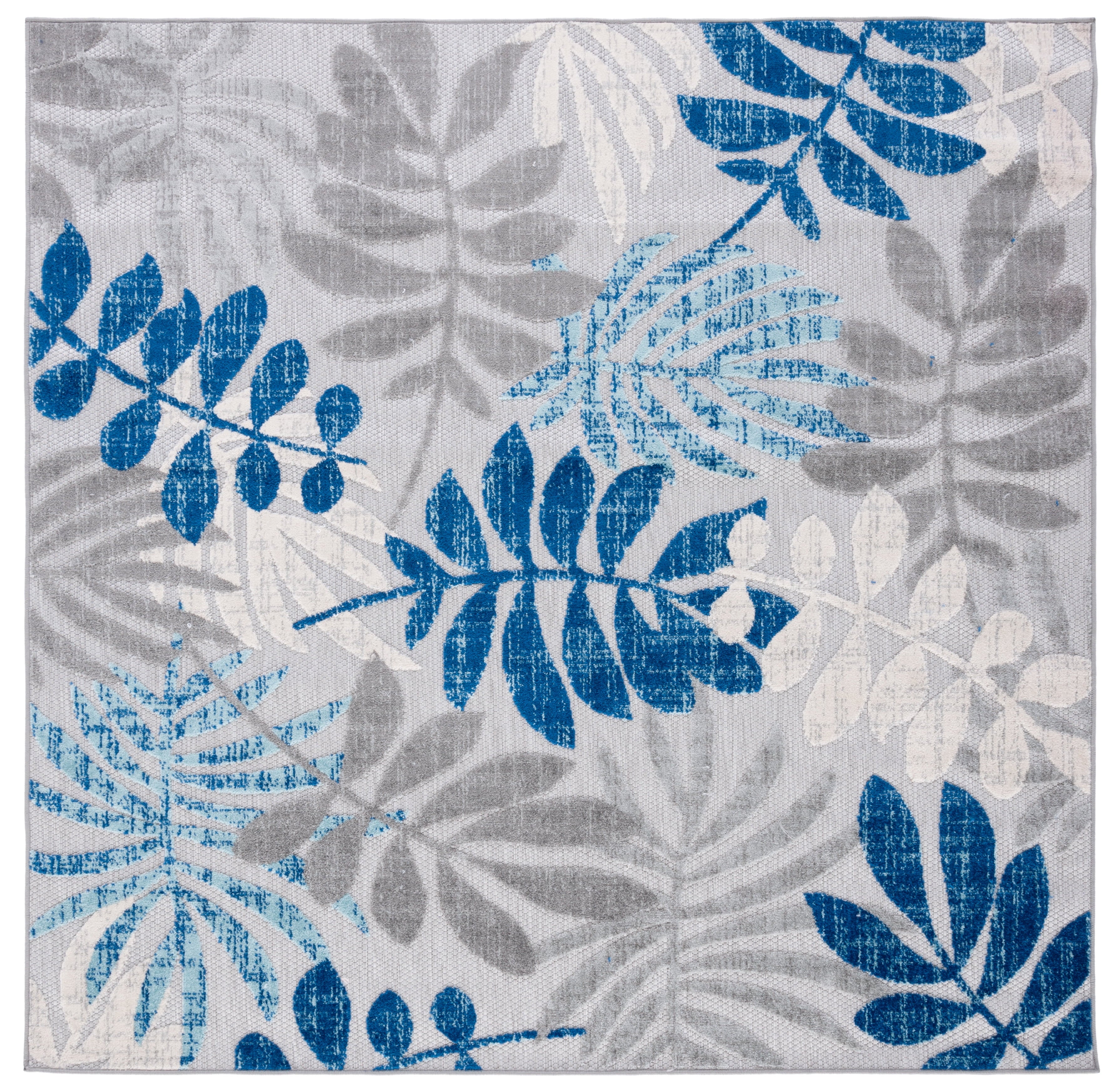 SAFAVIEH Cabana Elouise Botanical Indoor/Outdoor Runner Rug, Creme/Red, 2' x 18'
