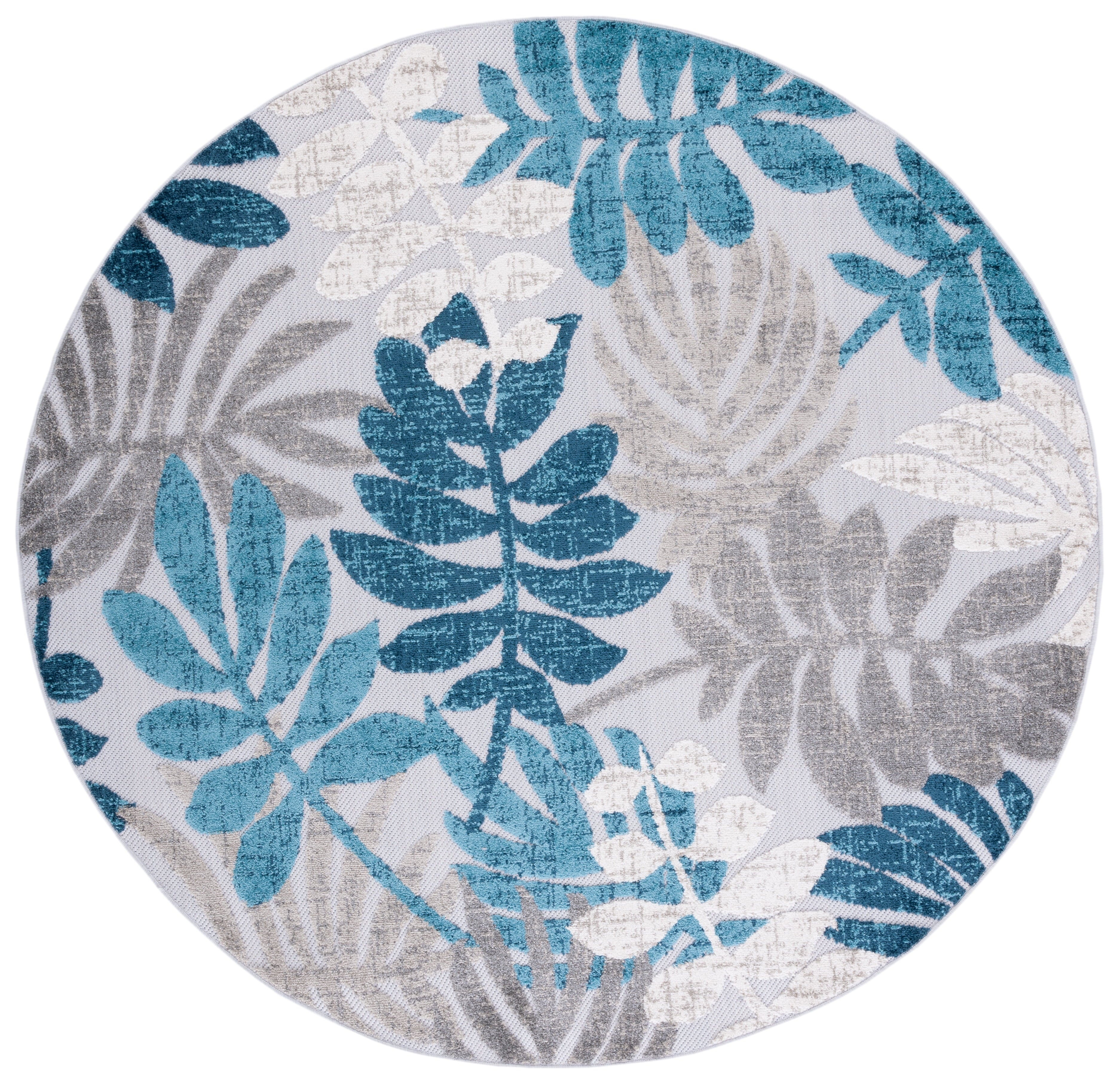 SAFAVIEH Cabana Elouise Botanical Indoor/Outdoor Runner Rug, Creme/Red, 2' x 18'