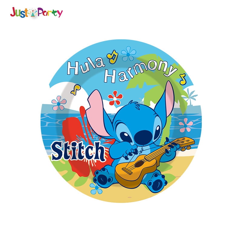 STITCH 82/92 PCS Party Supplies, Party Tableware, Disposable Paper Plates- Napkins-Forks Dinnerware Set