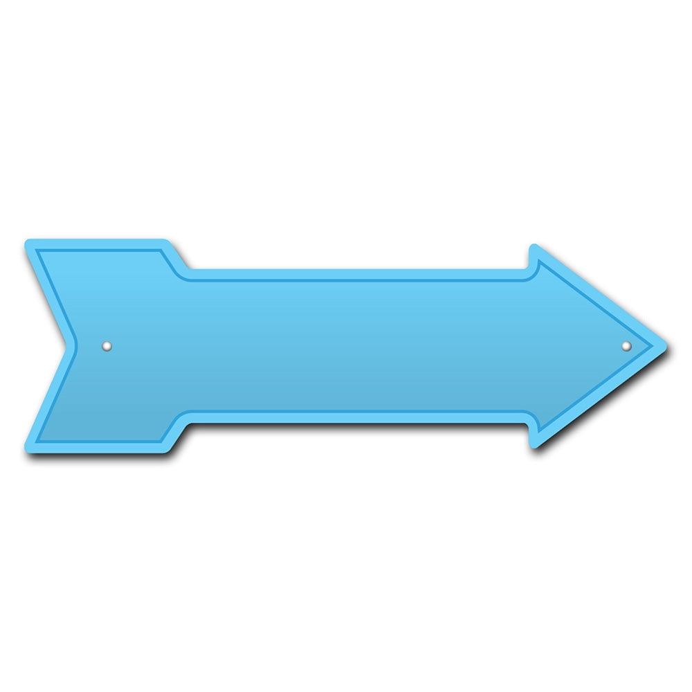 SignMission P-ARROW10-999774 30 in. Light Blue Arrow Sign