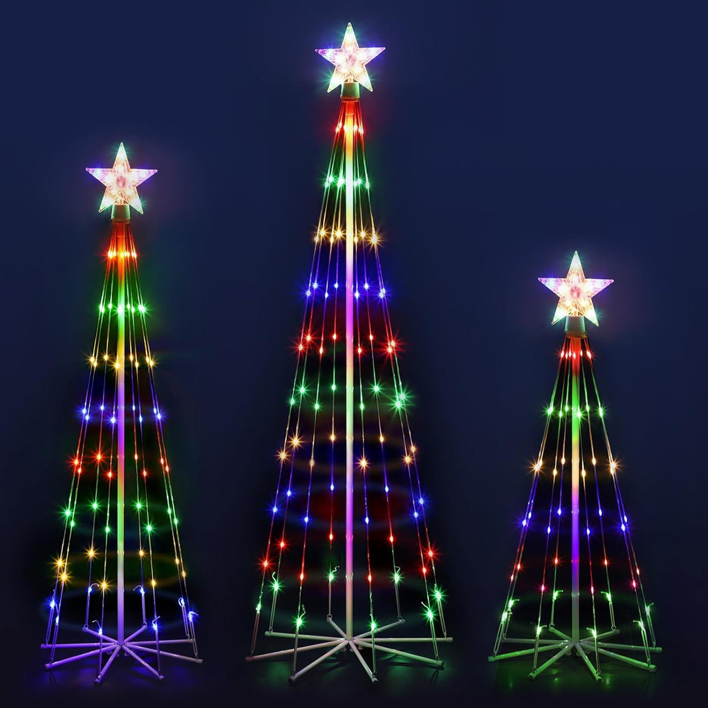 Solar Powered 10 in 1 Red and Green Candy Lights Outdoor Decorative String Lights Waterproof Energy Efficient Solar Candy Lights Ideal for Holiday Party Garden Patio Christmas Decorations