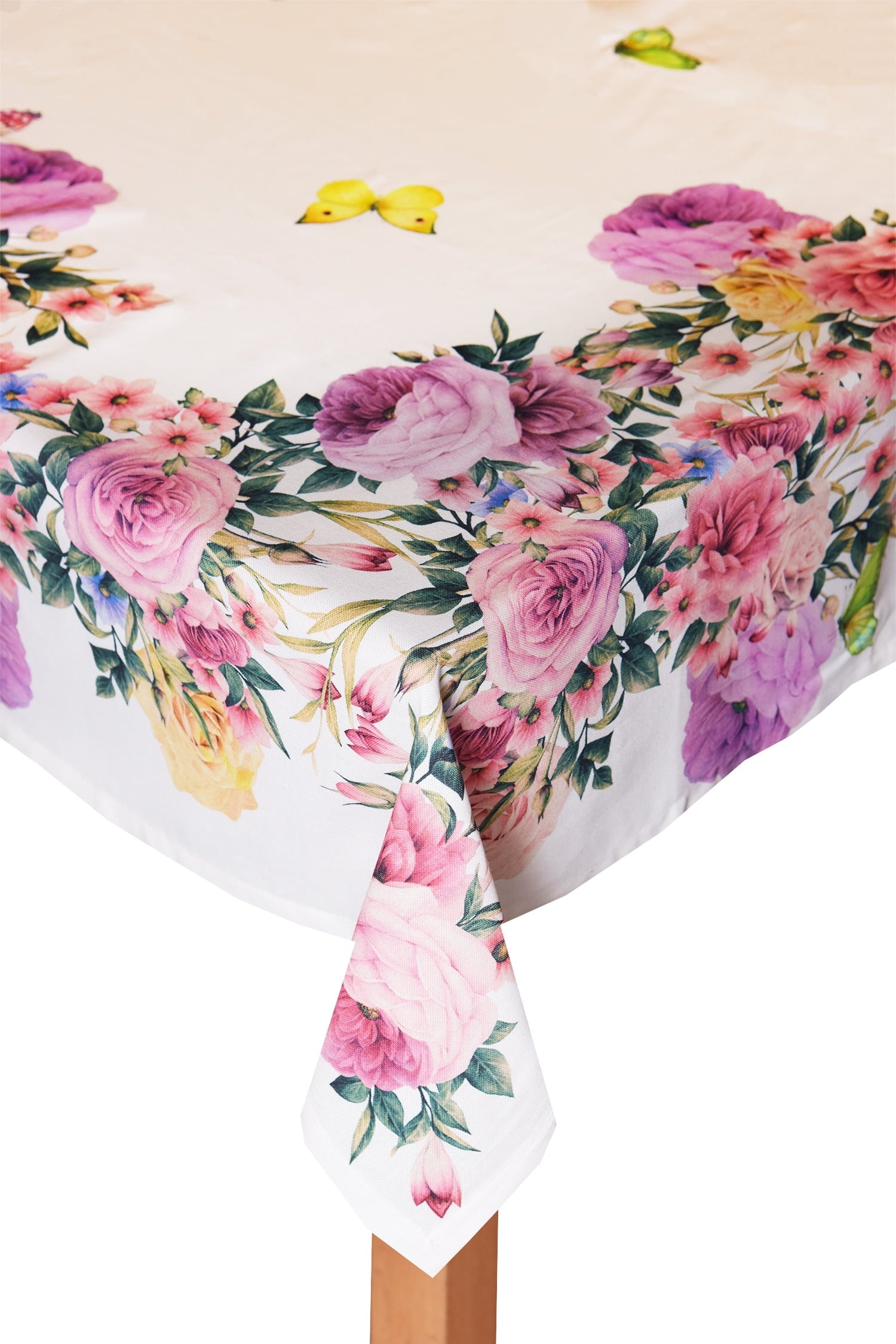Springfield Gardens 100% Cotton Tablecloth, 60" X 120"