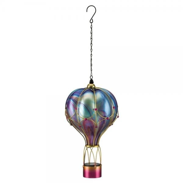 Swirl Balloon Solar Lantern Large Purple