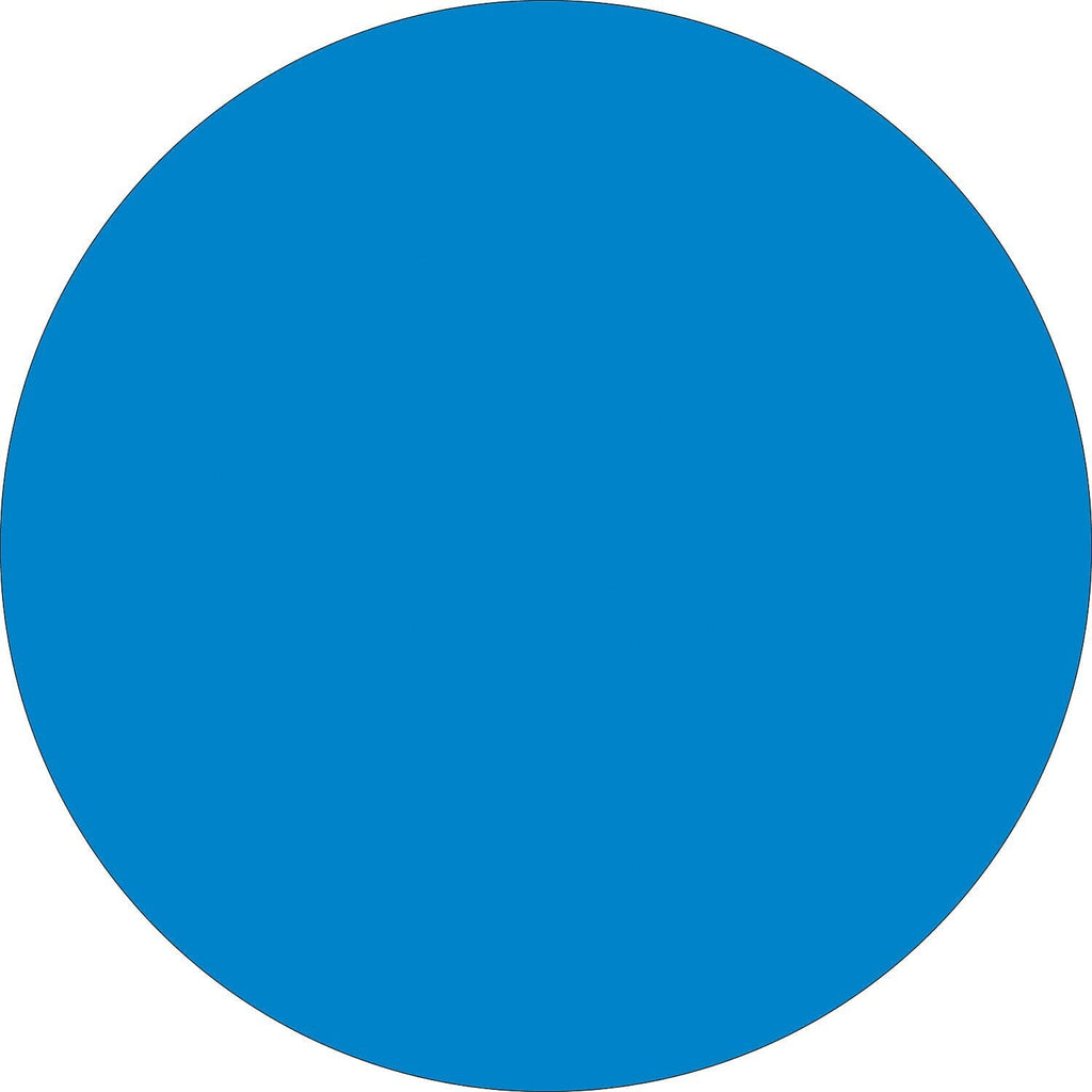 Tape Logic Inventory Circle Label,3",Light Blue DL614C