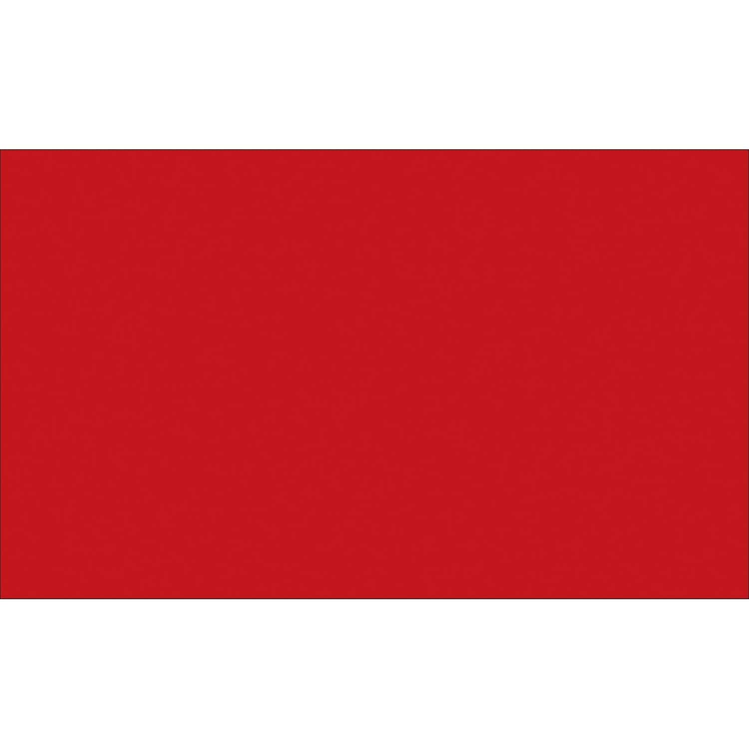 Tape Logic Inventory Rectangle Label,3x5",Red DL632A