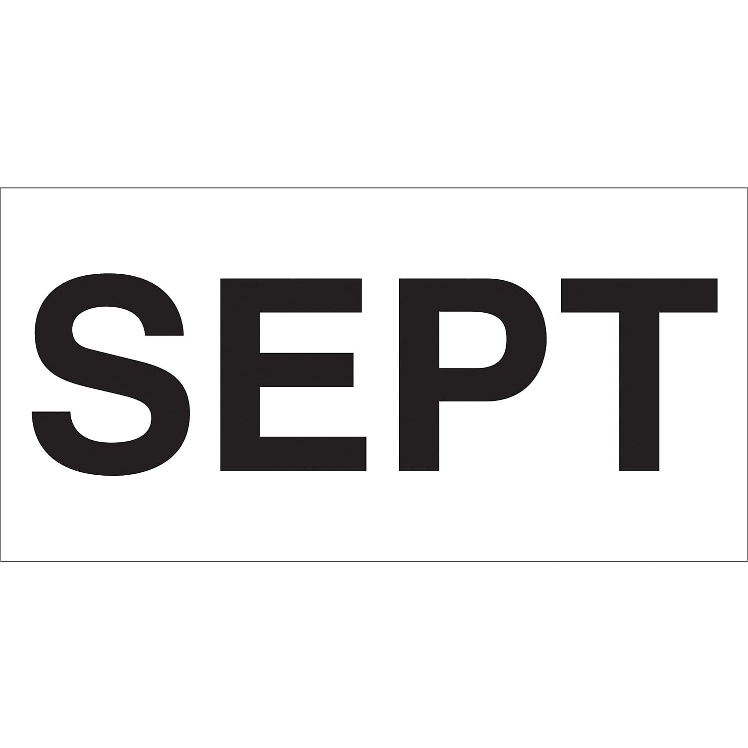 Tape Logic Label,Month,SEPT,2x3" DL6861