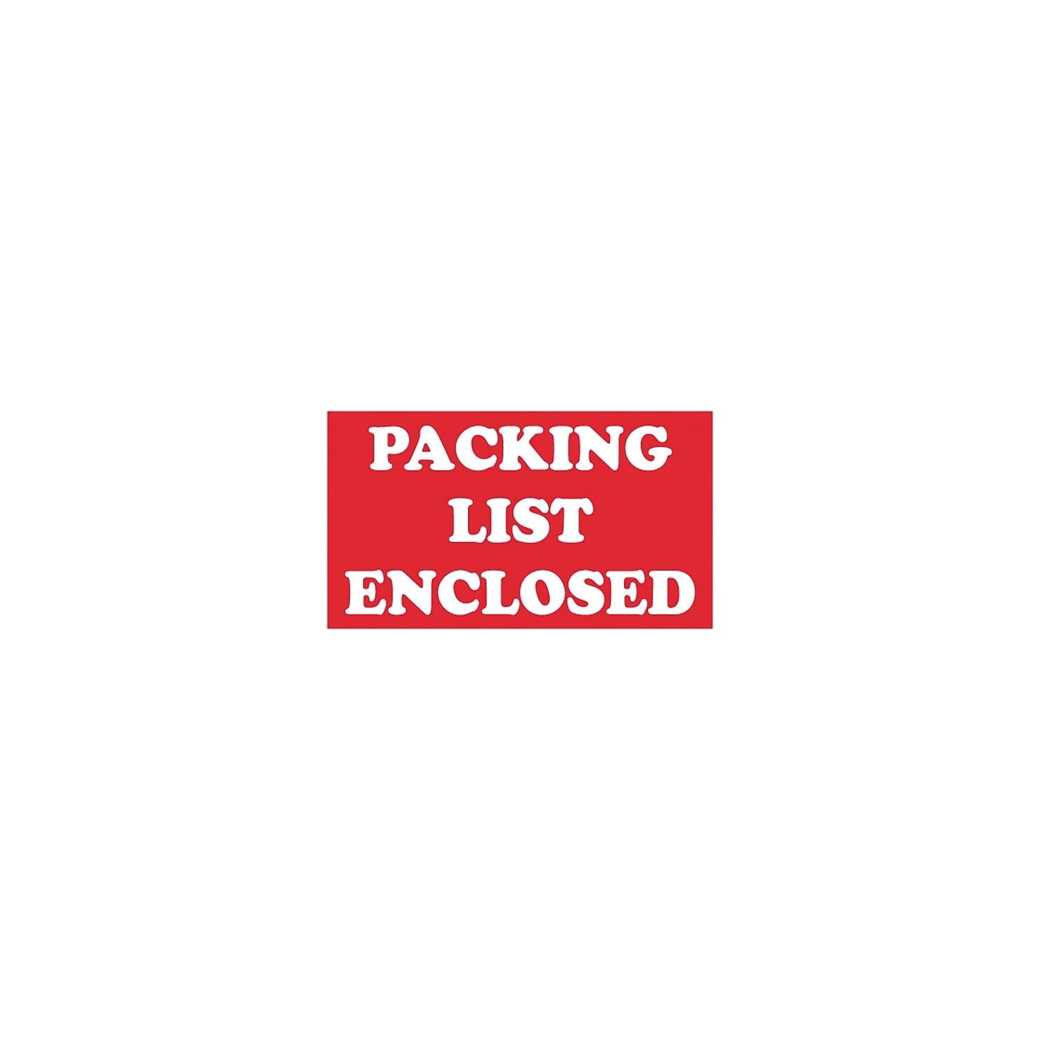 Tape Logic Label,Packing List Enclosed,3x5" SCL538