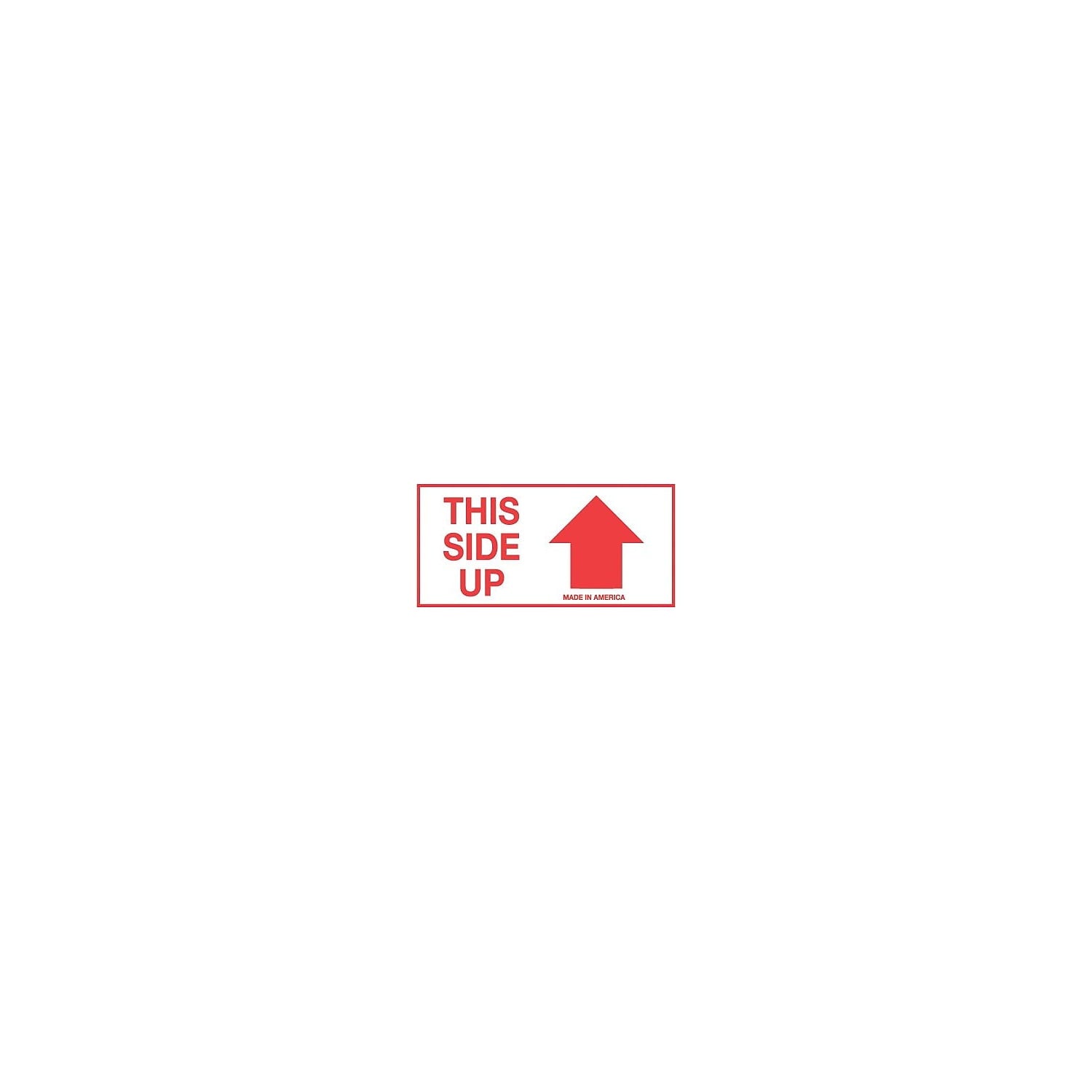 Tape Logic Labels "This Side Up" Arrow 2" x 4" Red/White 500/Roll SCL242