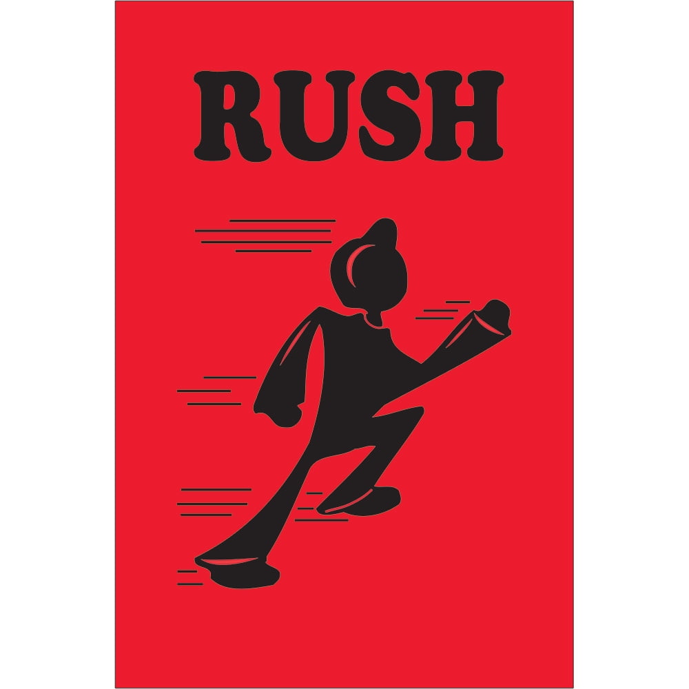 Tape Logic Label,Rush,2x3" DL1690