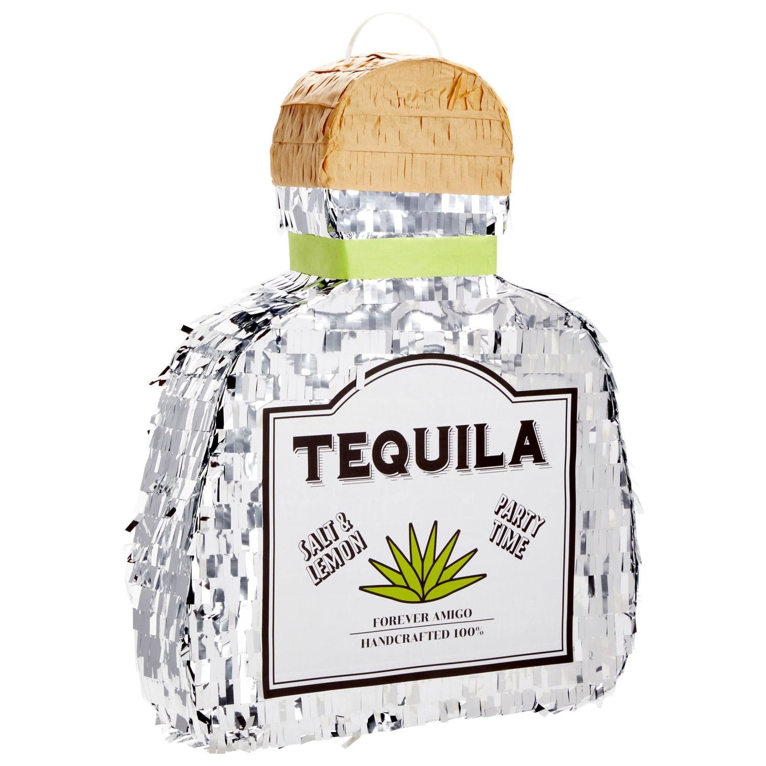 Tequila Pinata for Bachelor Party Decorations, Table Centerpiece, Photo Prop (Small, 16.5 x 13 x 3 In)