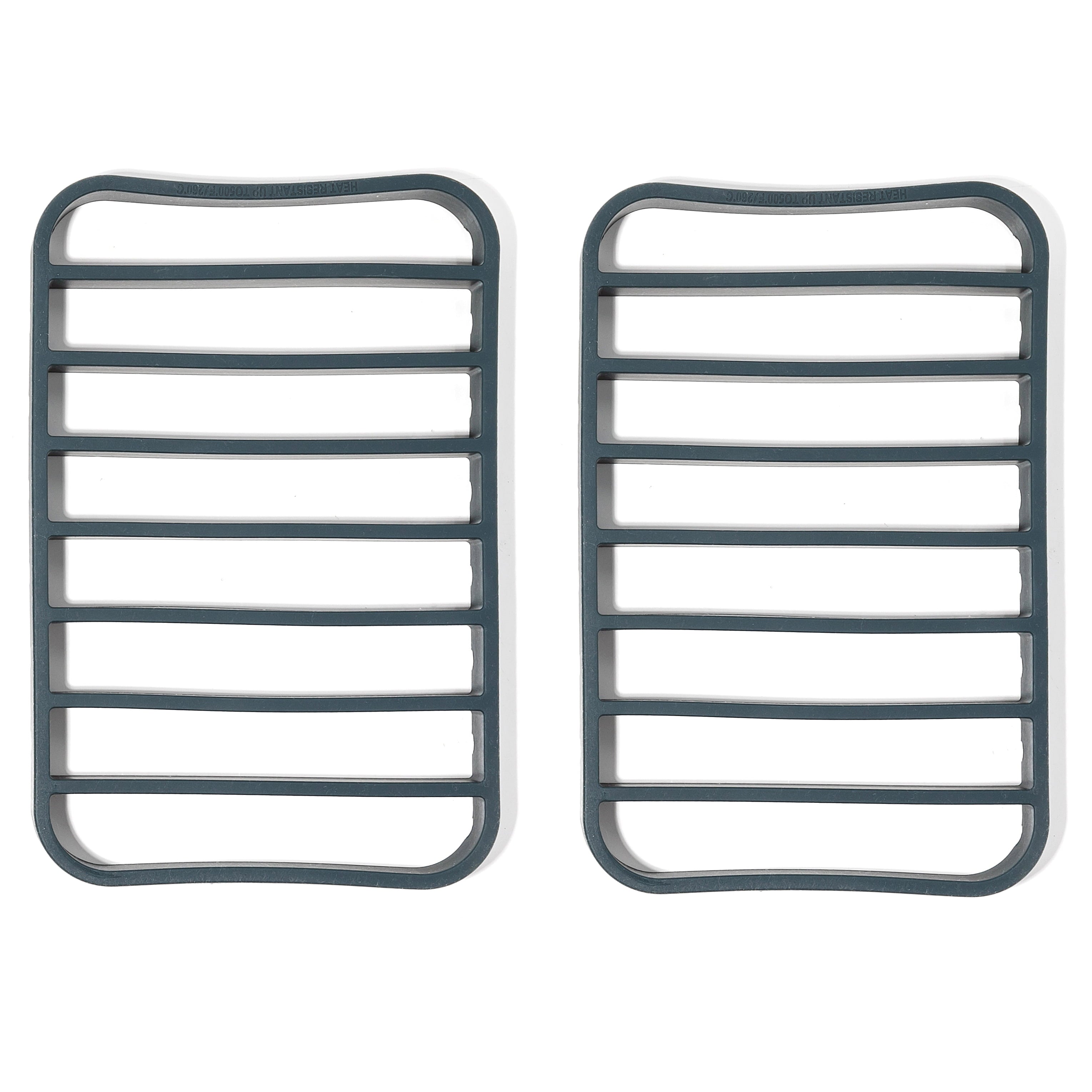 The Silicone Kitchen Silicone Roasting Cooling Rack Pan for Oven ?Dishwasher Safe, BPA Free, Non-Toxic (2 Pk, 7?x10.75? each)