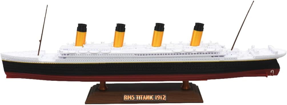 TheRoller3d RMS Titanic Model Ship with Iceberg, 1 Ft Long Assembled, Titanic Toys for Kids, Historically Accurate Titanic Toy, Titanic Ship, Titanic Cake Topper, Titanic Figurine, Titanic Boat