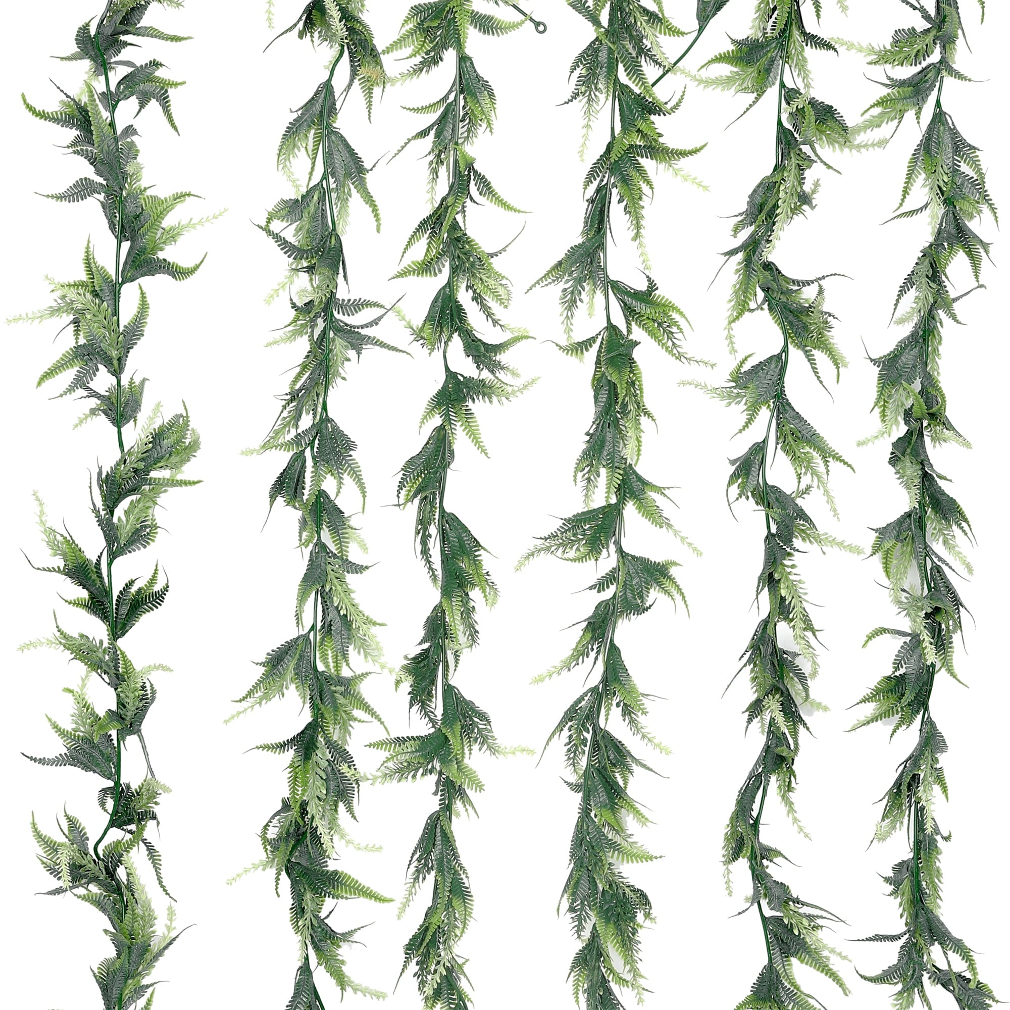 Unique Bargains 6 Pack Artificial Plants Ivy Garland Greenery Vines Decor for Wall Purple