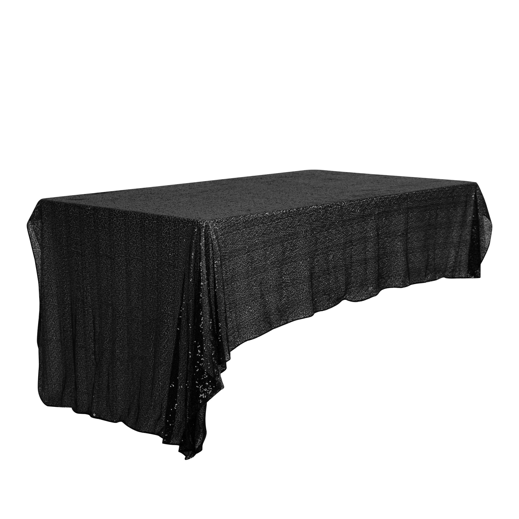 Unique Bargains Sequin Table Covers for Dining Room Parties or Dances Tablecloths Light Purple 71"x71"