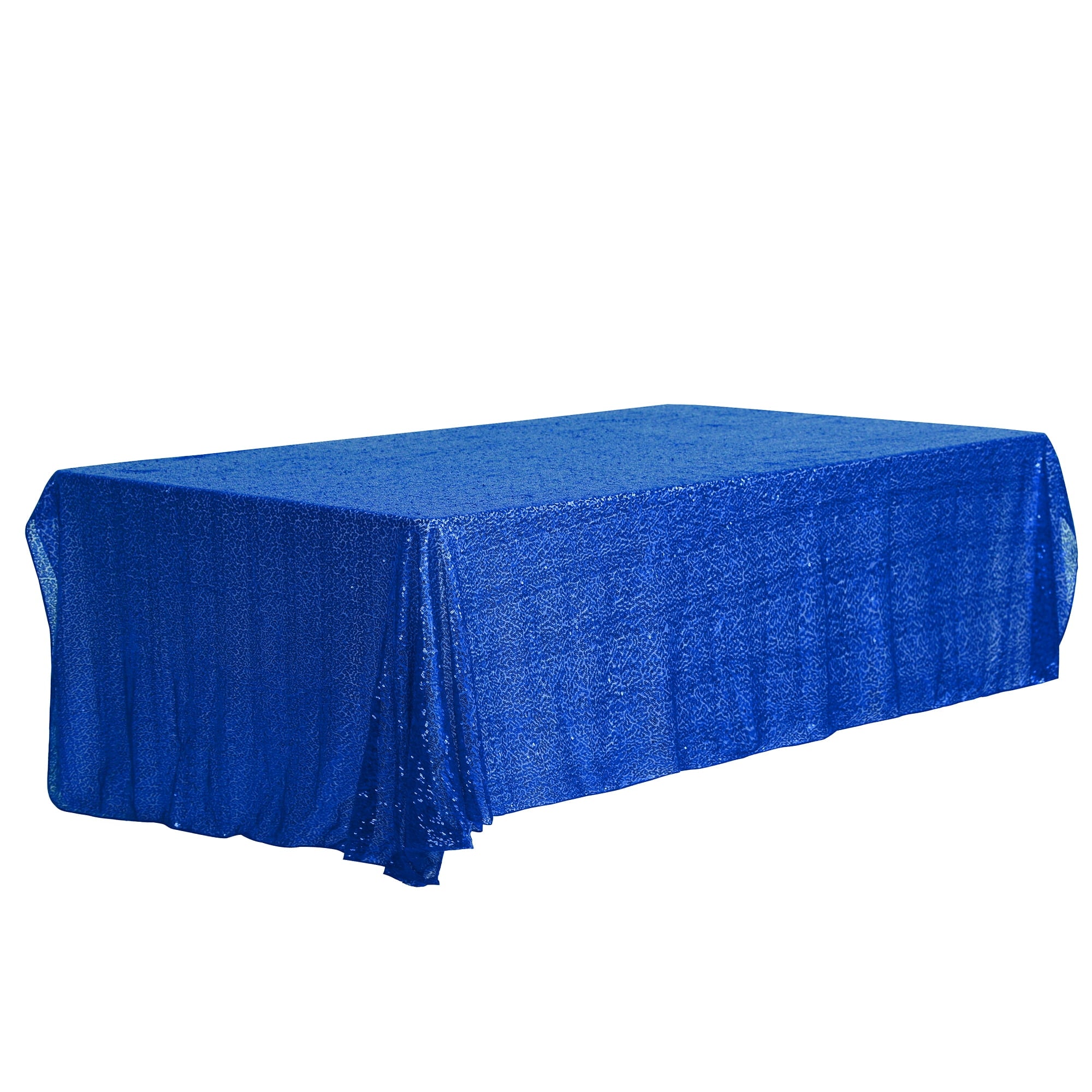 Unique Bargains Sequin Table Covers for Dining Room Parties or Dances Tablecloths Pink 47"x71"