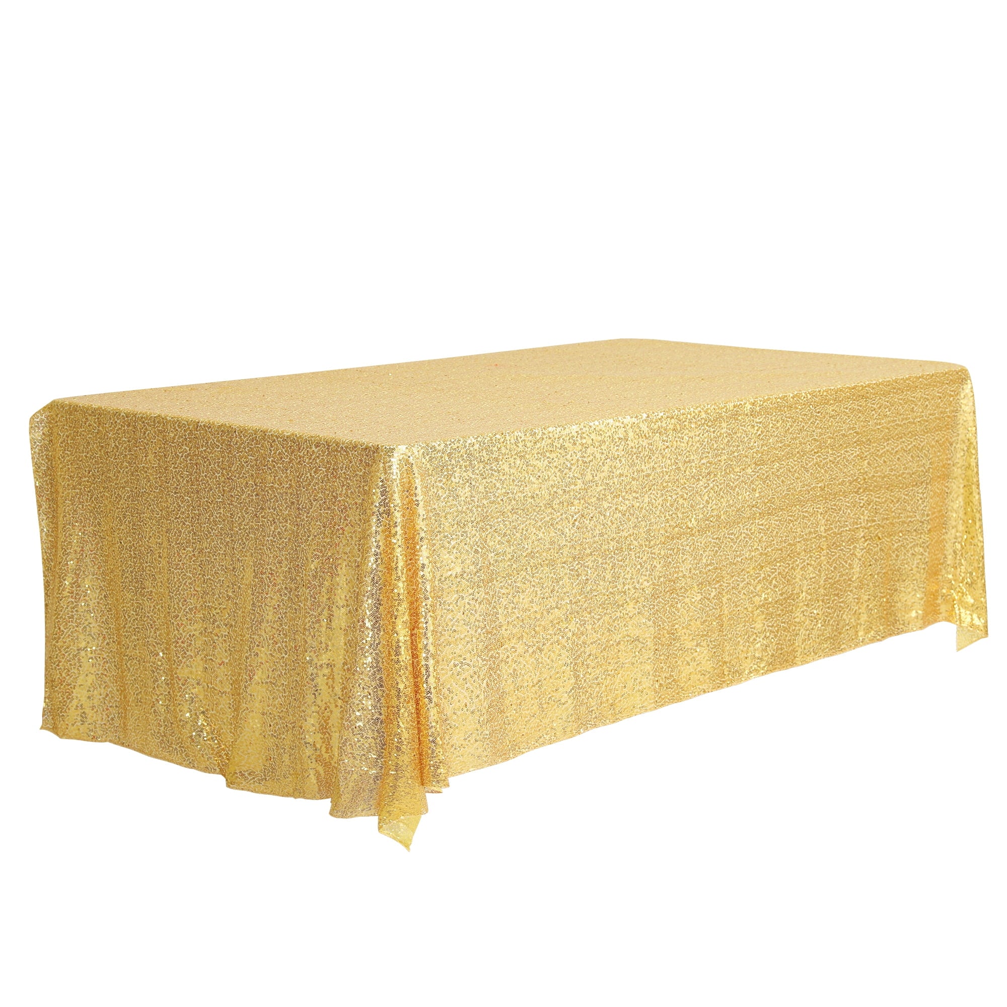 Unique Bargains Sequin Table Covers for Dining Room Parties or Dances Tablecloths Pink 47"x71"