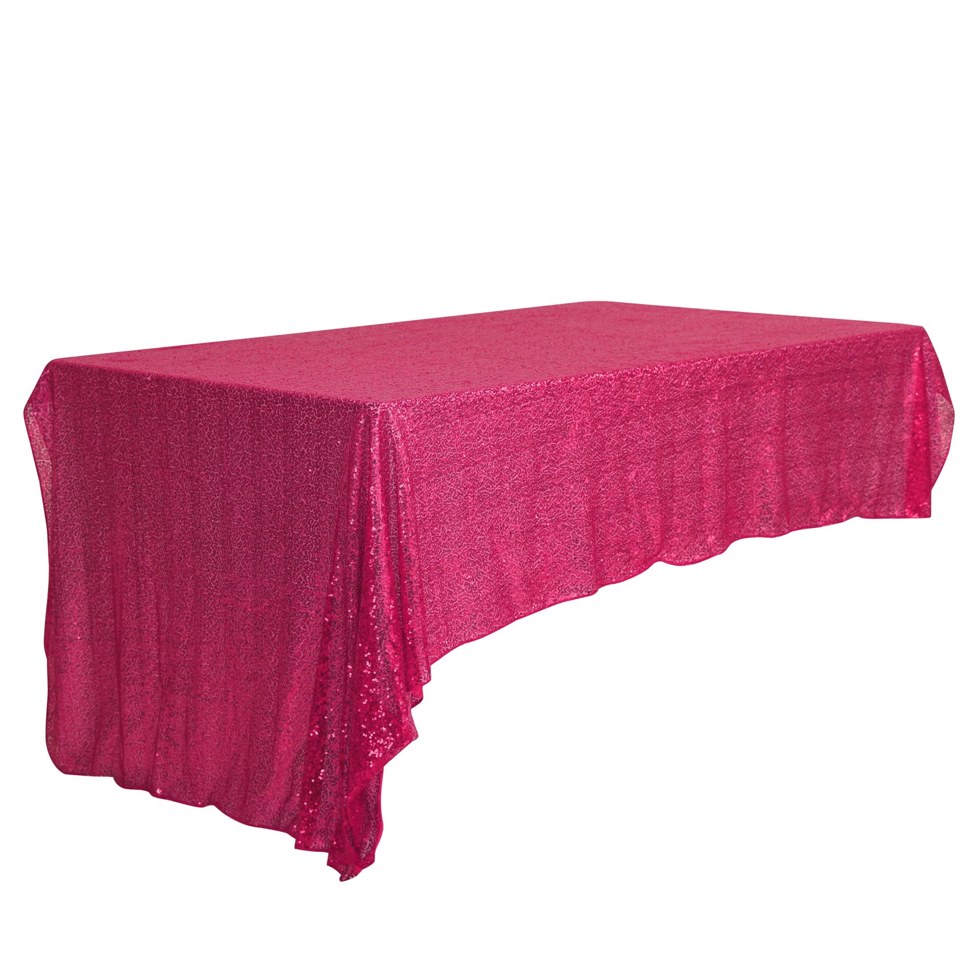 Unique Bargains Sequin Table Covers for Dining Room Parties or Dances Tablecloths Light Purple 71"x71"