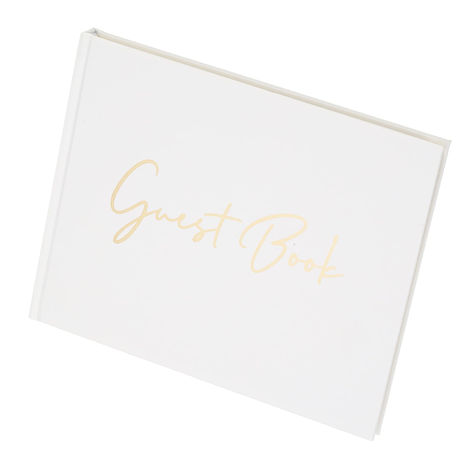Uxcell Guest Book, 100 Pages Wedding Guest Reception Signature Book Party Decorations Supplies with Pen Signboard for Birthday Bridal Shower, Black