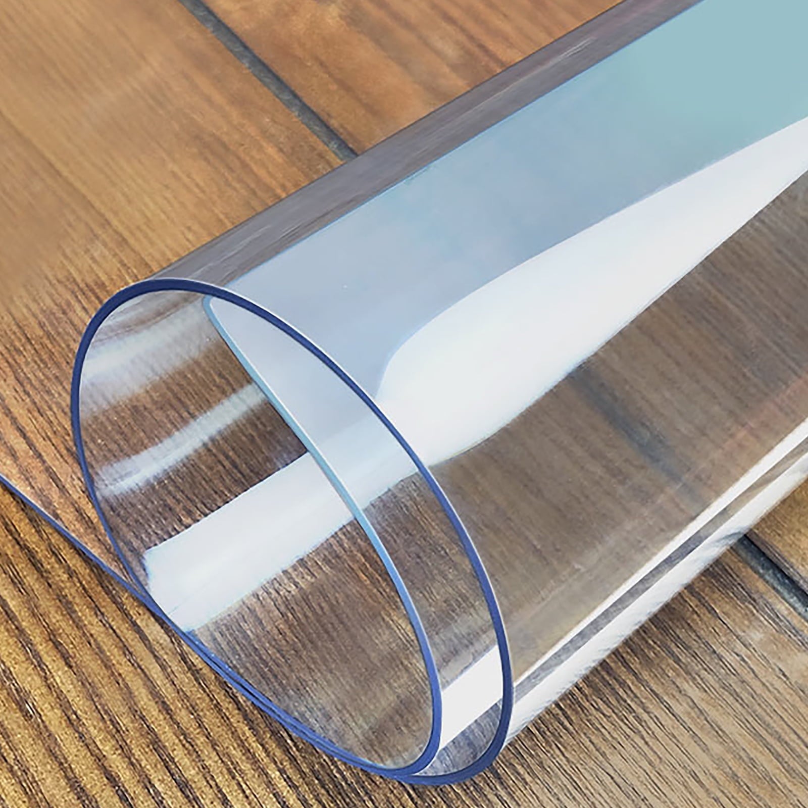 BENTISM 96 x 42 inch Clear Table Cover Protector, 2mm Thick Clear Desk Protector Table Pads, Plastic Tablecloth Table Protector for Dining Room Table