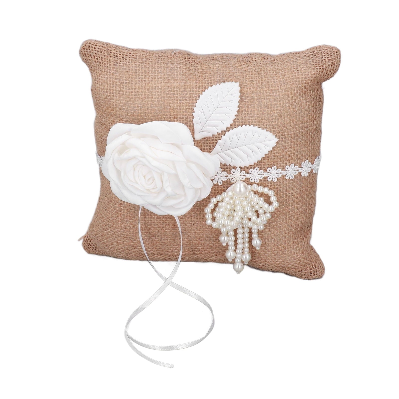 Verdant Touch Ring Bearer Pillow Wedding Ring Pillow Ring Bearer Cushion Wedding Anniversary Celebrations Party Decoration