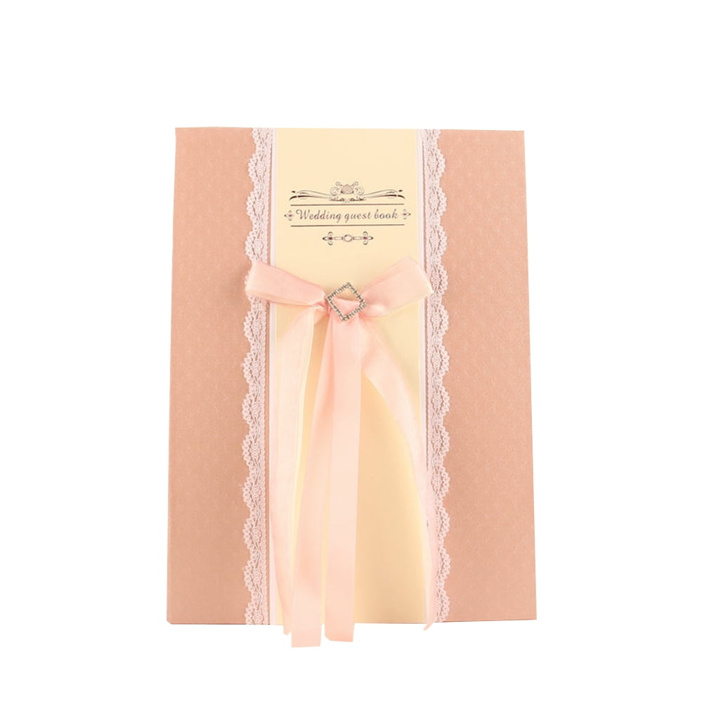 WHAMVOX  The Sign Bridal Wedding Decorations Guest Book Alternative Pink
