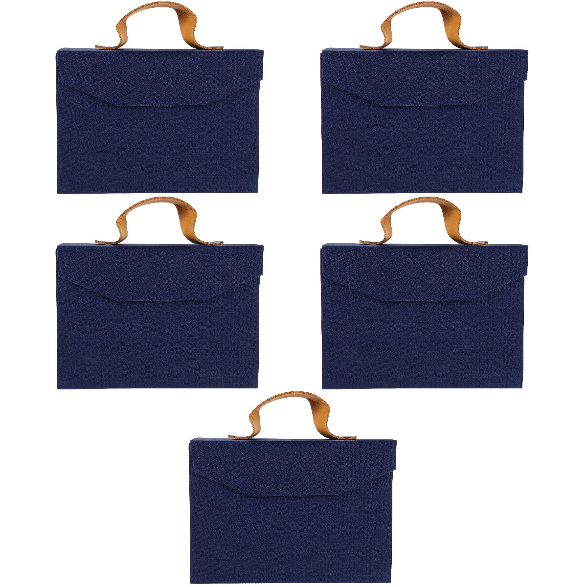 WORGEOUS 5pcs Gift Box Gift Packing Case Birthday Gift Wrapping Box Portable Handle Gift Box