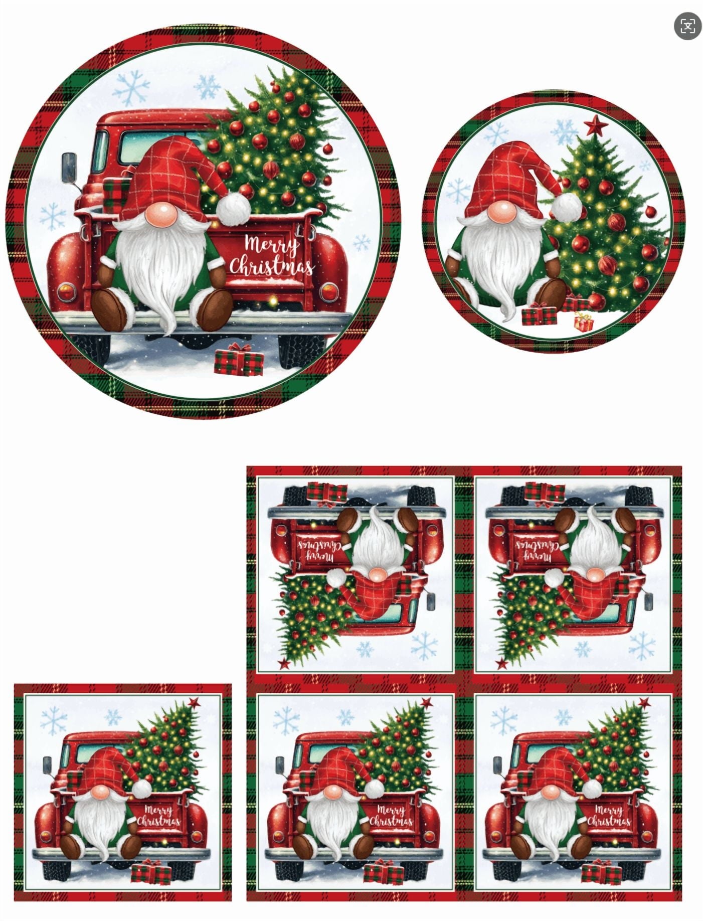 Waipfaru 200 PCS Christmas Paper Plates and Napkins Red Cardinal Bird Party Supplies Disposable Dinnerware Set for Xmas Party
