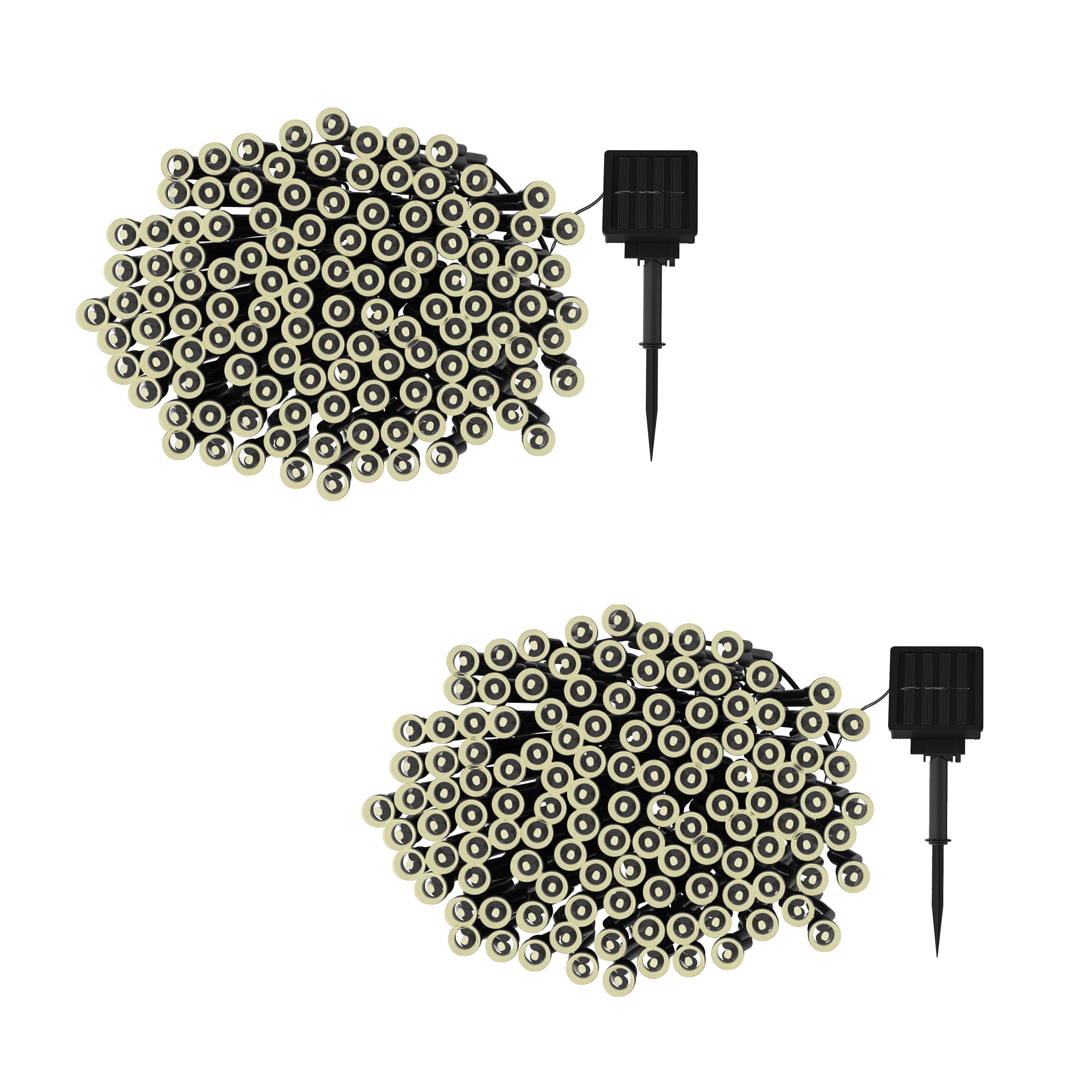 Pure Garden Solar Powered Outdoor LED String Lights with Eight Light Modes