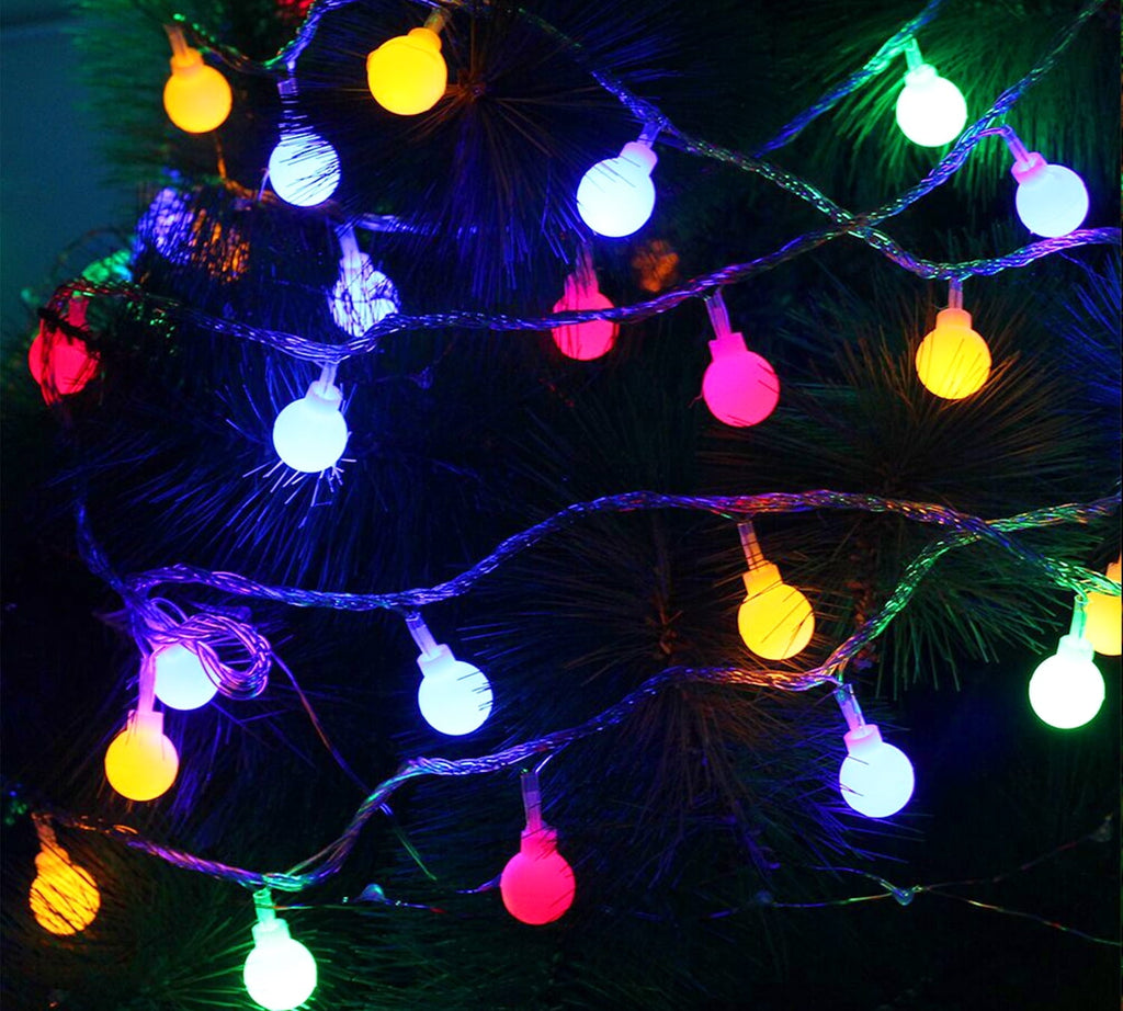 Multi-Colored LED Christmas String Lights, Curtain Lights for Bedroom