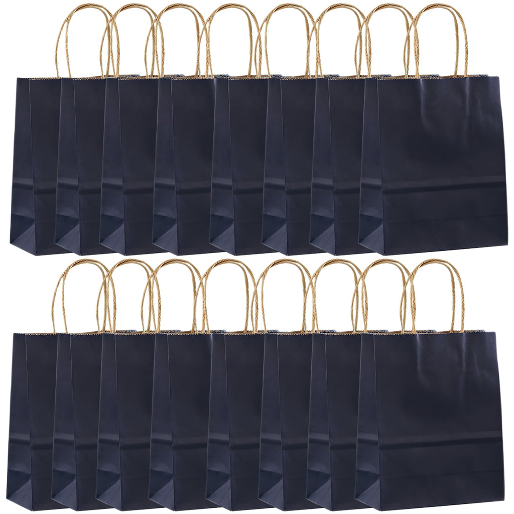 Welcome Bags for Wedding Guests Bulk, 100 Pcs Deep Blue Reusable Gift Bags with Handles Bulk, Customizable Logo, 8 in x 6 in x 3 in, Perfect for Multiple Occasions